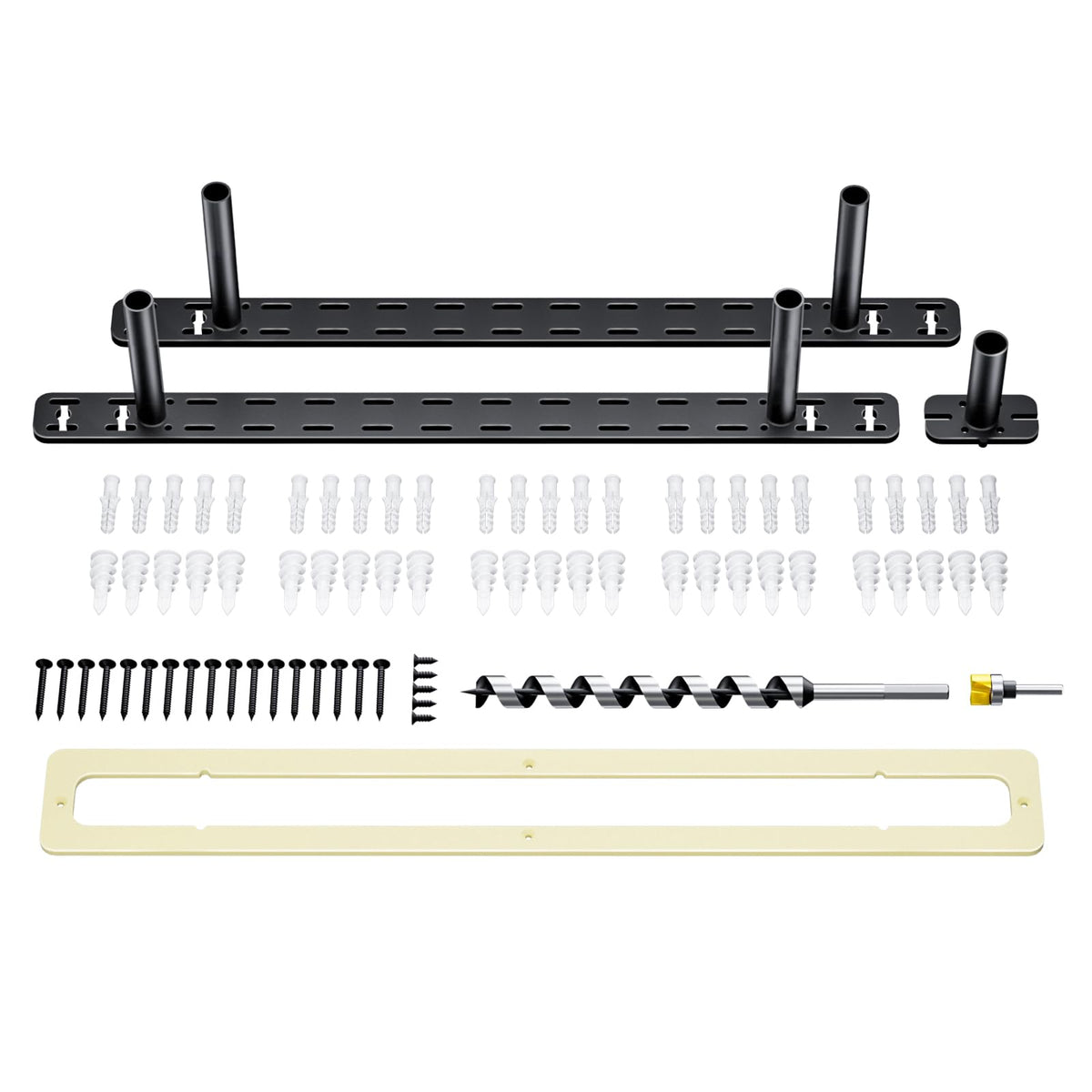 2Pcs Floating Shelf Hardware Heavy Duty Hidden Shelf Brackets Support,Wall Mounting Invisible Floating Shelves Bracket With Jig (22' X 4' X 1.5' With Tools)