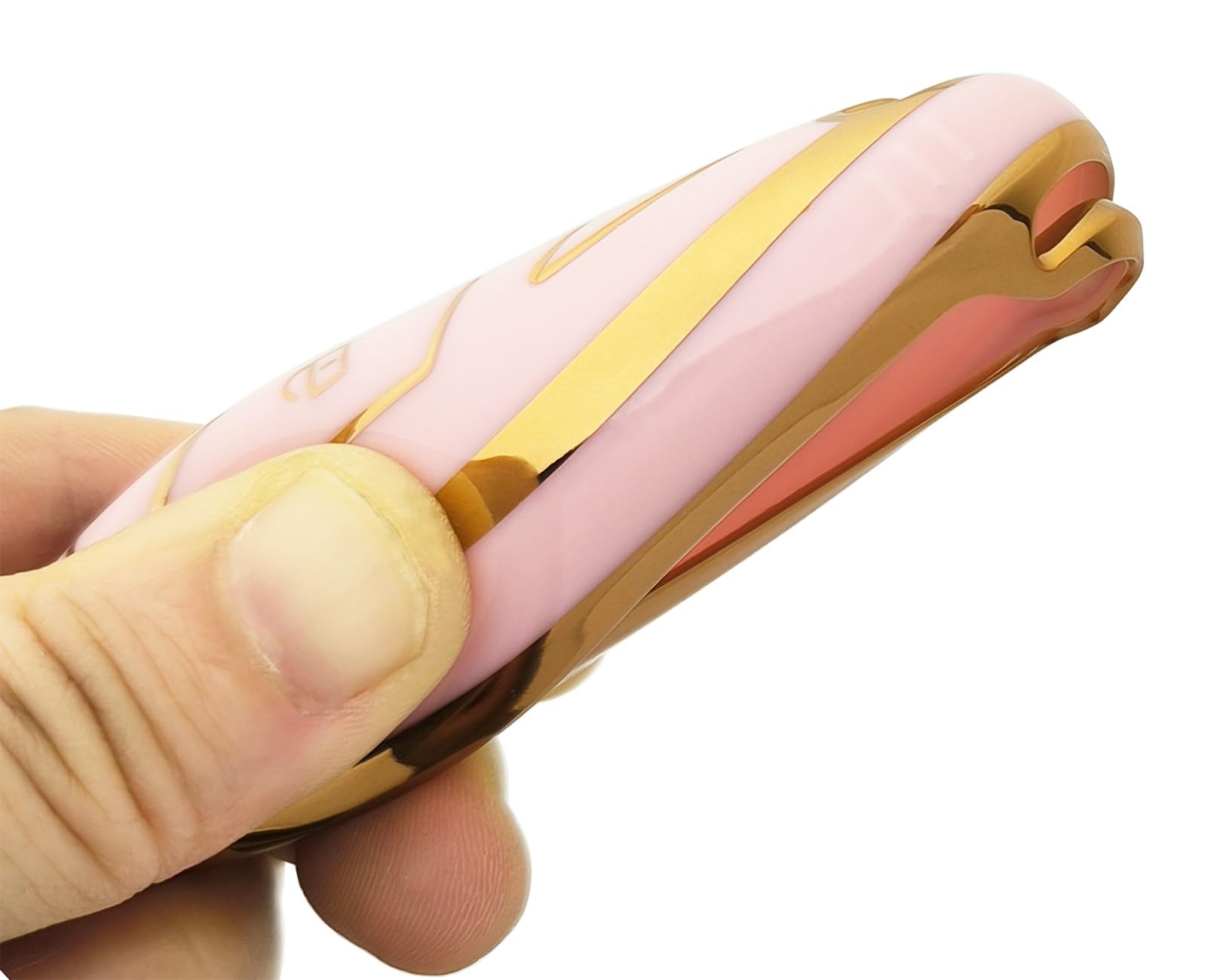 Chyoekey Key Fob Cover Case Shell Keychain For 2023 2024 Hyundai Ioniq 6 Grandeur Gn7 Kona Pink (For Hyundai B)