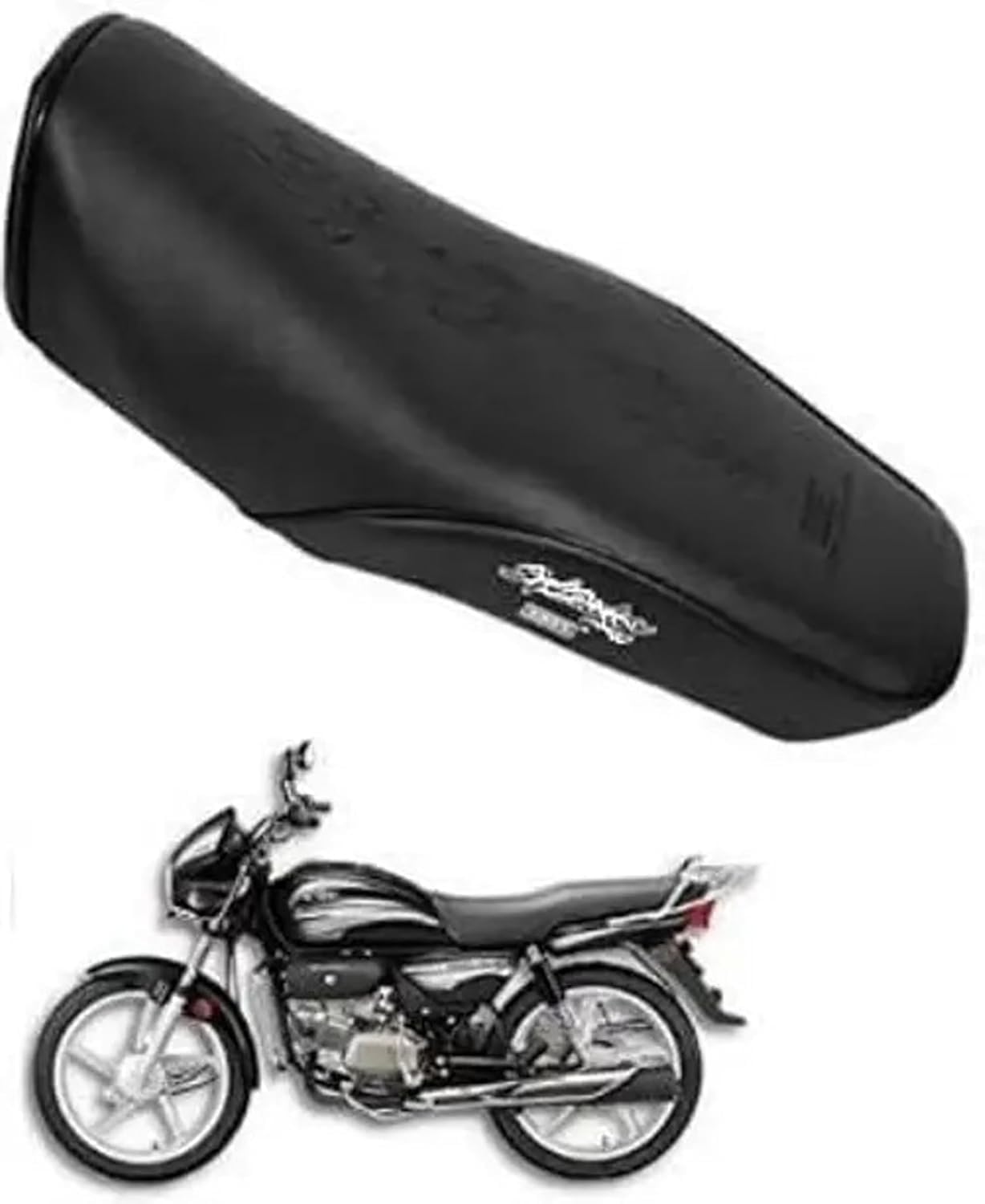 Fenke Universal Bike Seat Cover 65 x 35 cm | PU & 3D Mesh Seat Cushion Cover | Removable Washable Seat Protector for Daily Ridin