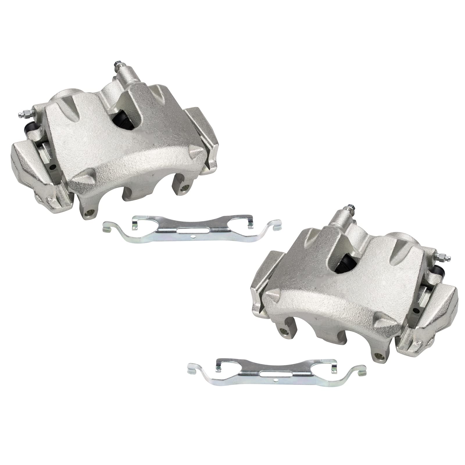 Trq Front Brake Caliper Set Compatible With 2011-2019 Dodge Durango Jeep Grand Cherokee
