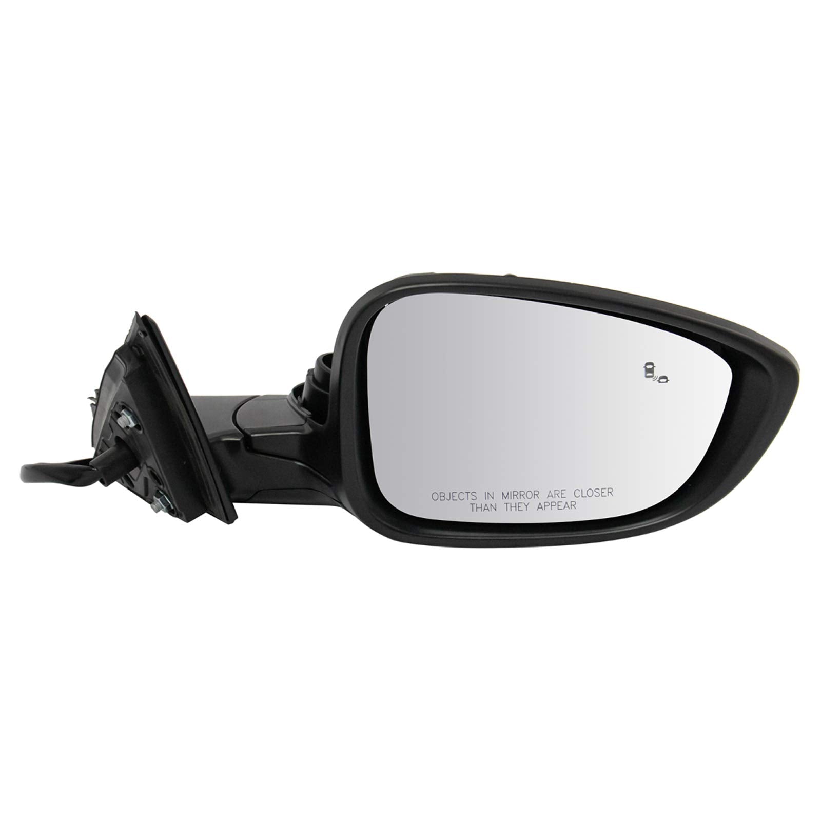 TRQ Right Mirror Passenger Side Compatible with 2018-2022 Honda Accord HO1321329 HO1327102