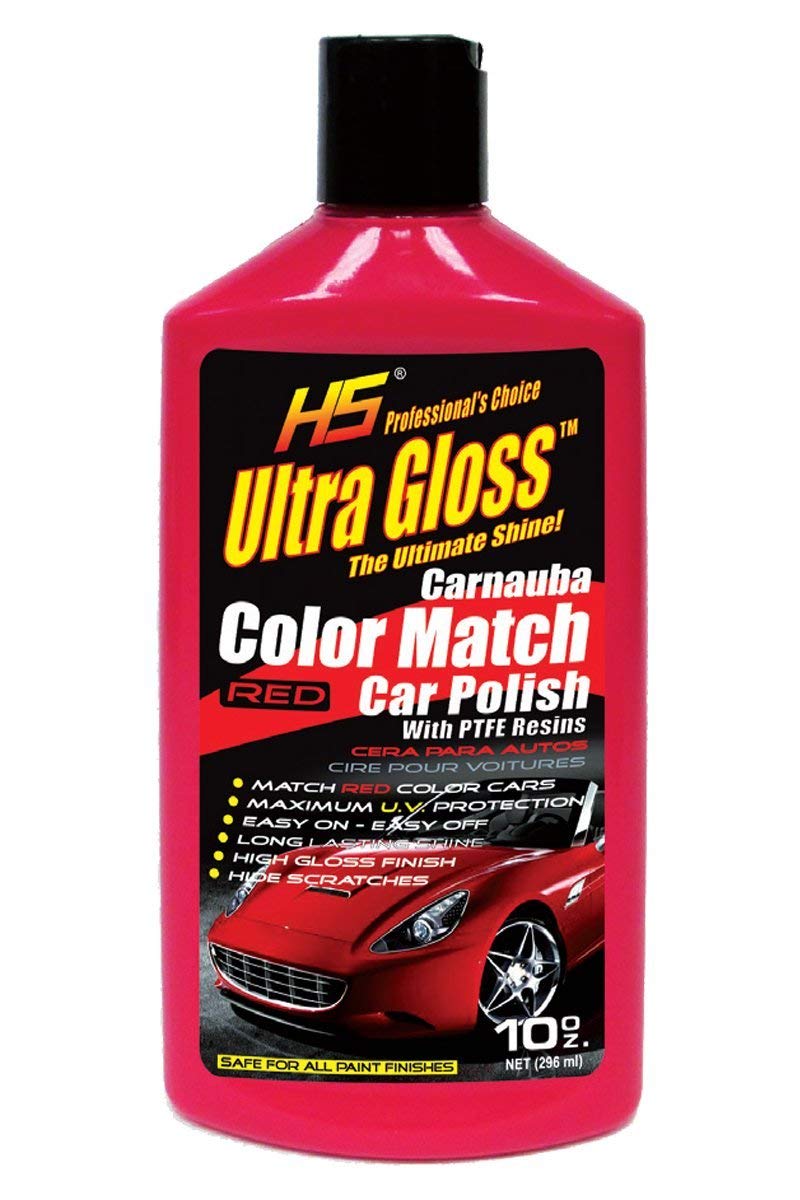 Hs Ultragloss Carnauba Red Color Match Car Polish With Ptfe Results. The Professional Choice. 10 Oz. (10 Oz)