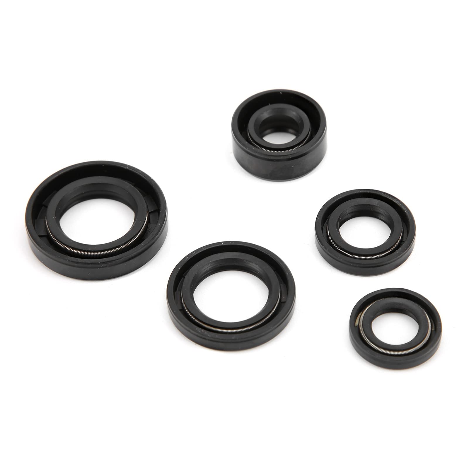 5Pcs Engine Oil Seals, Engine Oil Seal Set Kit Accessory For Pit Pro Trail Quad Dirt Bike Atv