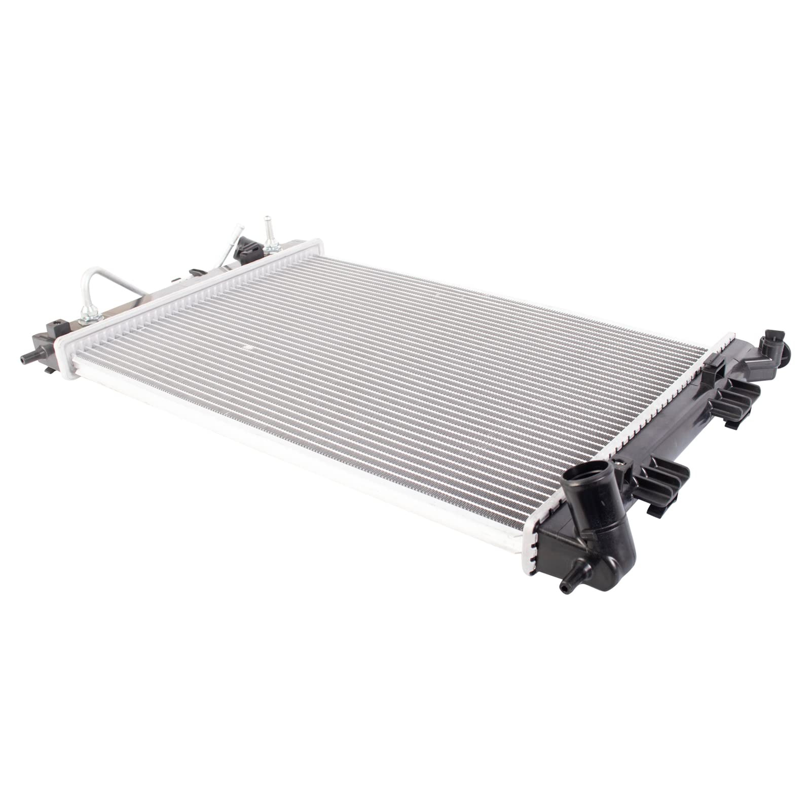 Trq Radiator Assembly Aluminum Core Compatible With 11-13 Hyundai Elantra 13 Elantra Coupe 13-15 Elantra Gt 14 Kia Forte Forte K