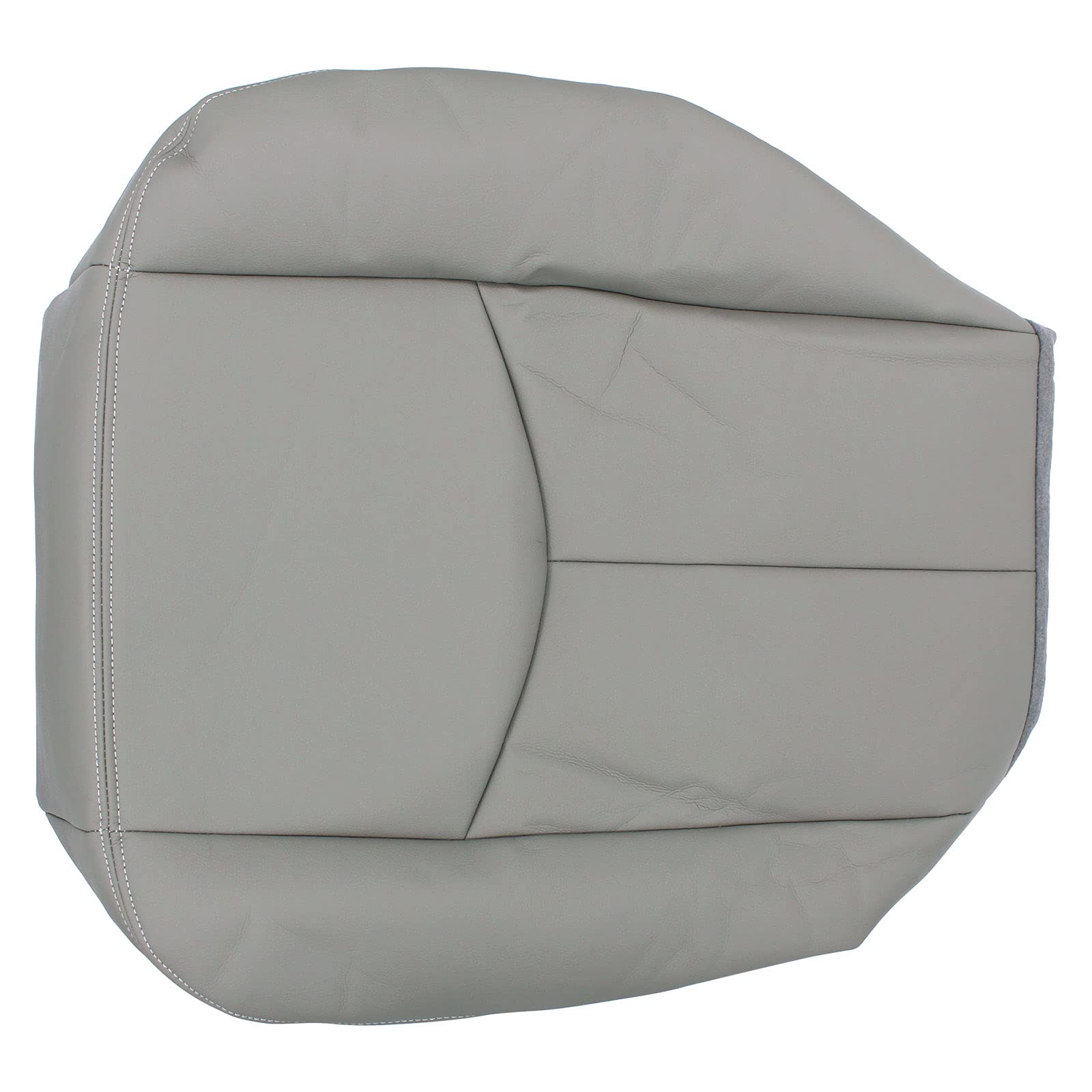 Newyall Grey Leather Driver Side Bottom Seat Cover For Chevrolet Avalanche Silverado Suburban 1500 2500 Tahoe 2003-2006 Gmc Yuko