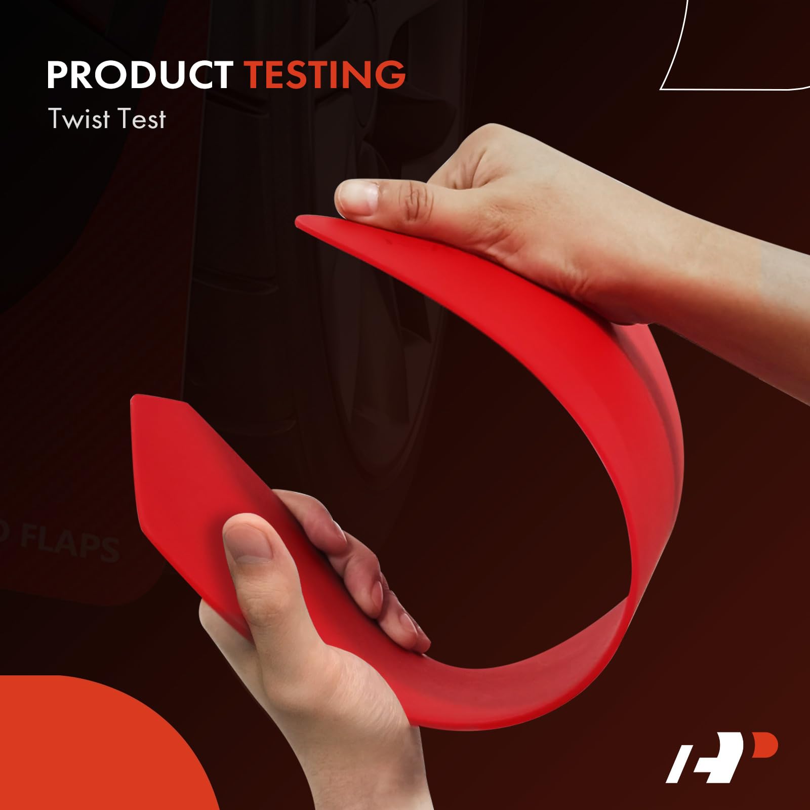 A-Premium 4 Pcs Red Universal Splash Guards Mud Flaps Mudflaps Mudguard Fender Flares for Car Sedan Coupe with Hardware Front and Rear