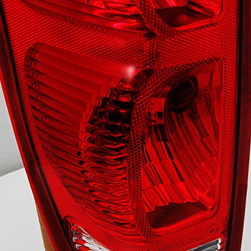 Akkon - For Chevy Avalanche 1500 2500 Pickup Truck Red Clear Tail Light Tail Lamp Driver Left Side Replacement
