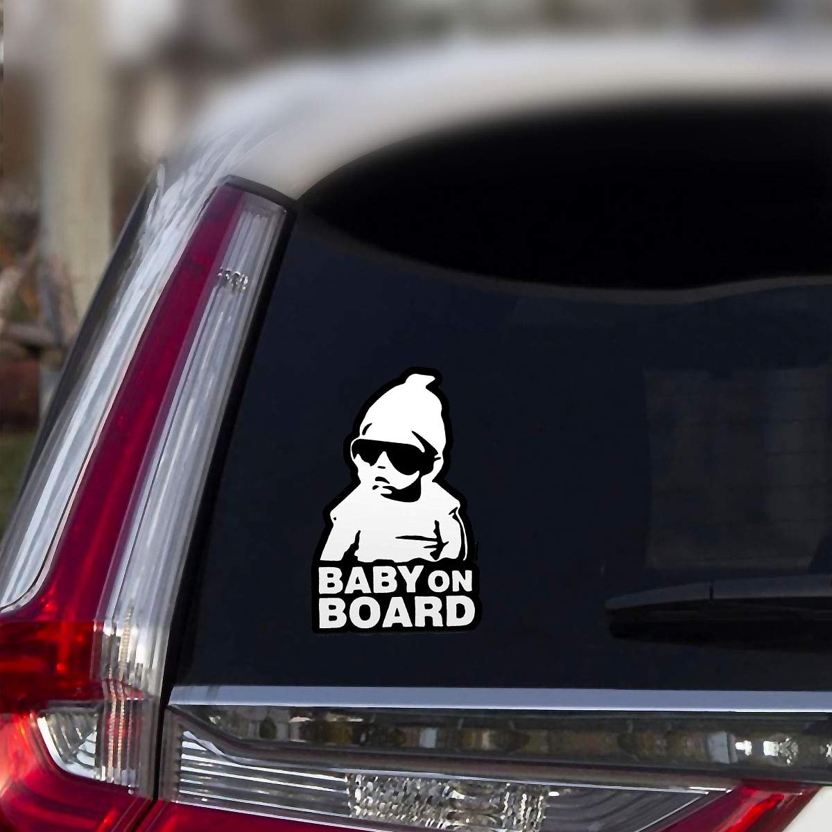 Baby On Board Sticker For Cars (2 Pcs) Baby On Board Sign Decal No Need For Suction Cup Or Magnets Strong Adhesive/Removable/Ref