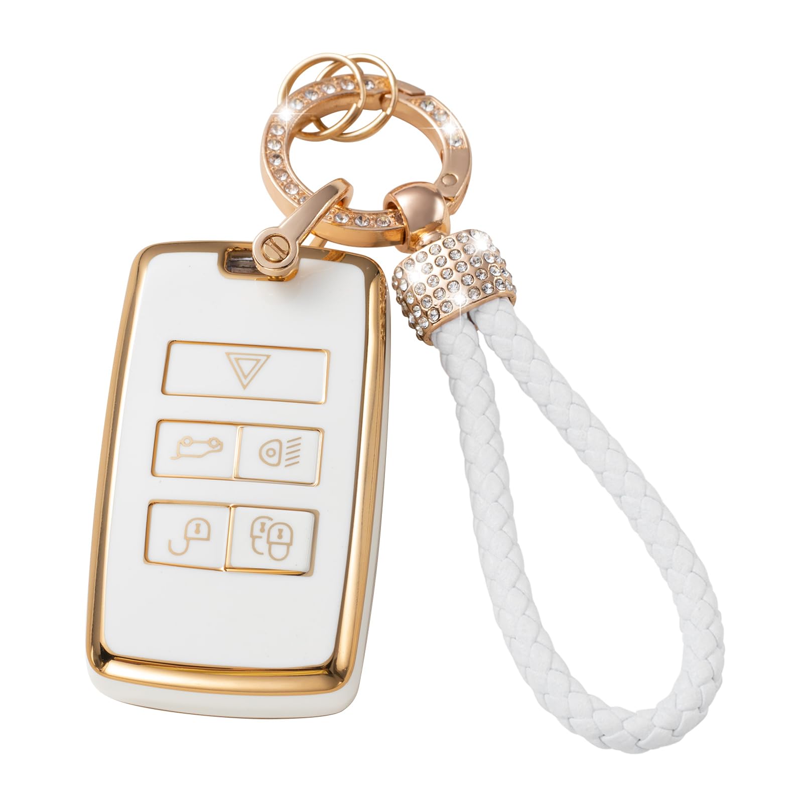 Gematay For Land Rover Key Fob Cover Compatible With Evoque Velar Sport Discovery Freelander2 Lr4 Land Rover Sport Jaguar Xf Xj