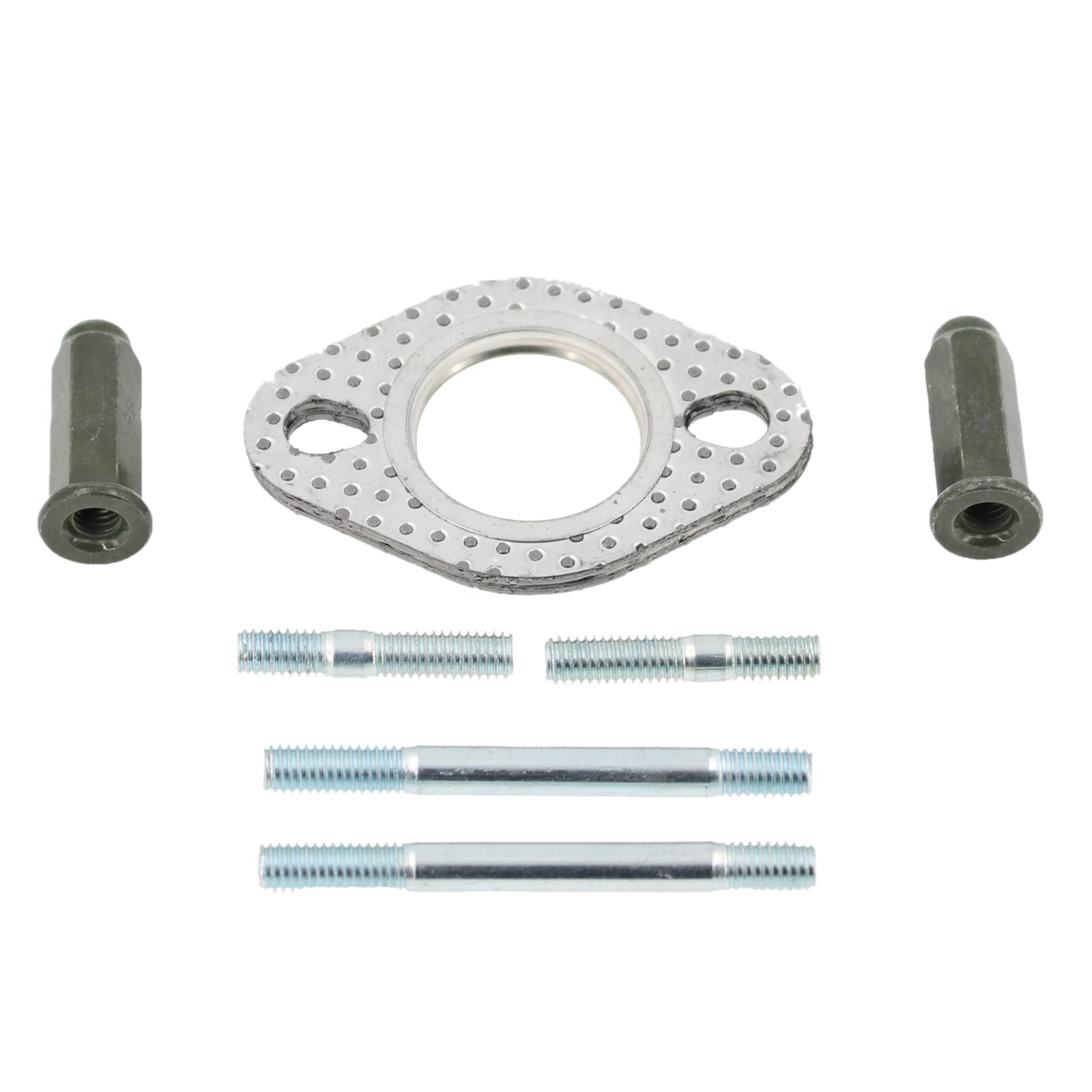 Glixal GY6 50cc 125cc 150cc 200cc Intake and Exhaust Stud Nuts with Exhaust Gasket for 139QMB 139QMA 152QMI 157QMJ Engine Scoote