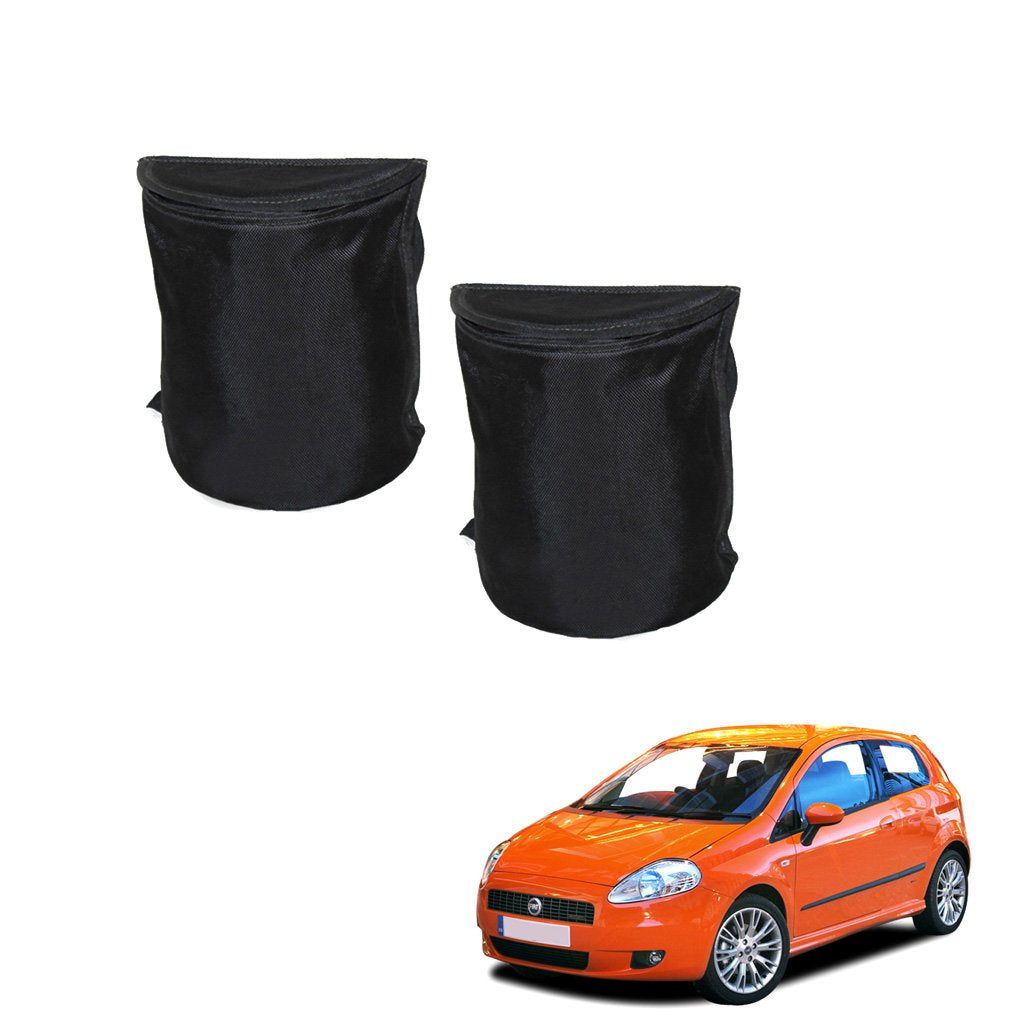 Kozdiko Semi Cylindrical Car Dustbin Set of 2 Pcs for Fiat Grand Punto