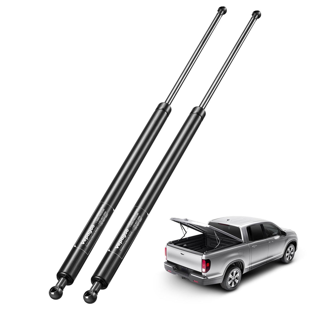 Vepagoo Sf440M300 44 Inch 300Lb/1334N Gas Shock Strut Spring Long Lift Support For Snowmobile Trailer Lift Rv Door Heavy Duty Tr