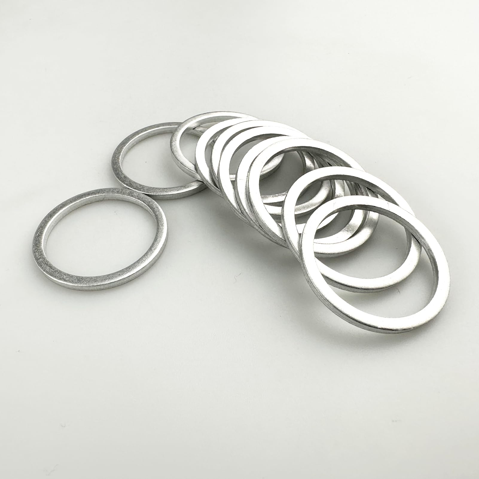 570 Pieces 18 Sizes Oil Drain Plug Gaskets Assortment Kit,Oil Crush Washers, Aluminum Flat Washers Assortment Kit,M6 M8 M10 M12