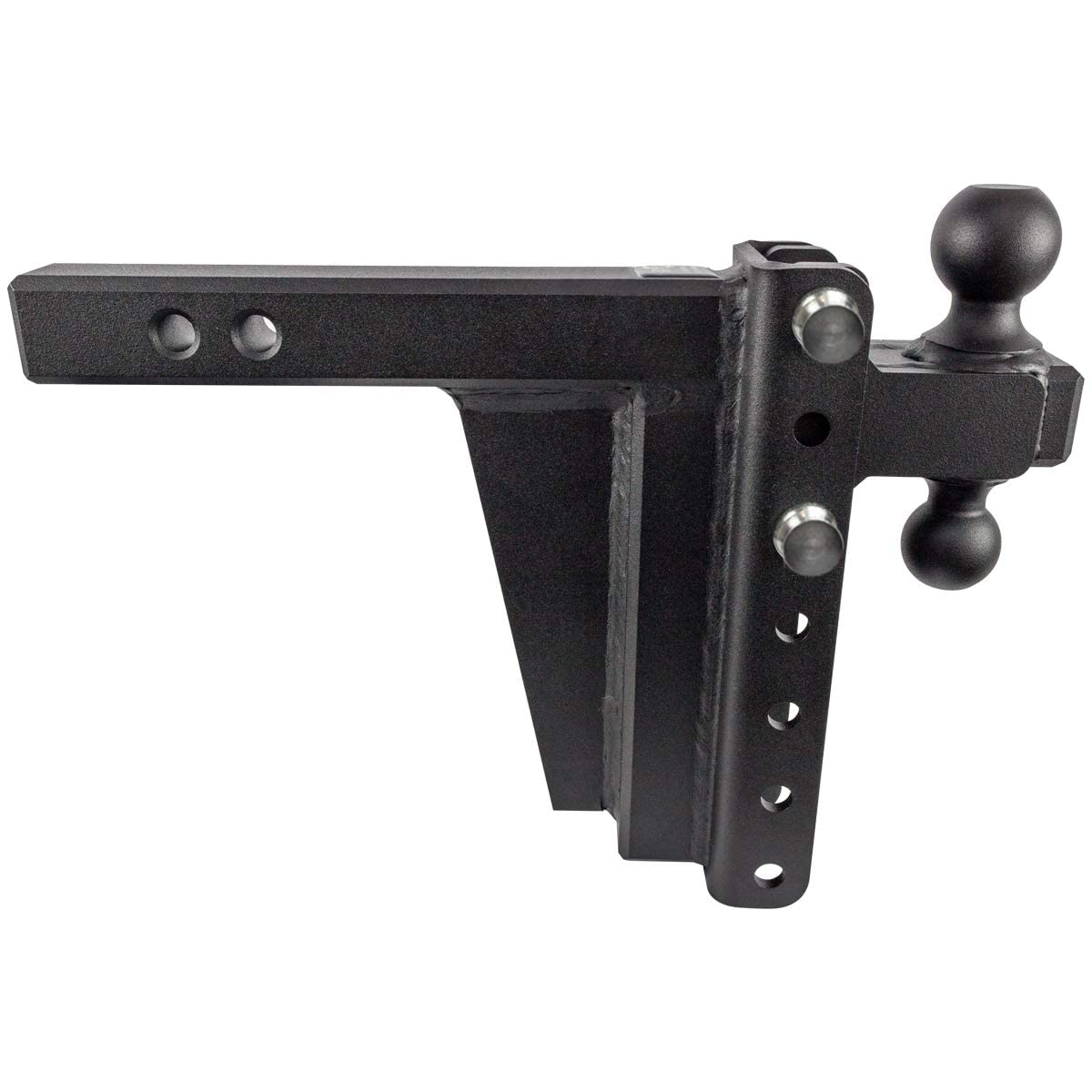 Bulletproof Hitches 2.0'' Adjustable Extreme Duty (30,000Lb Rating) 8'' Drop/Rise Trailer Hitch With 2'' And 2 5/16'' Dual Ball