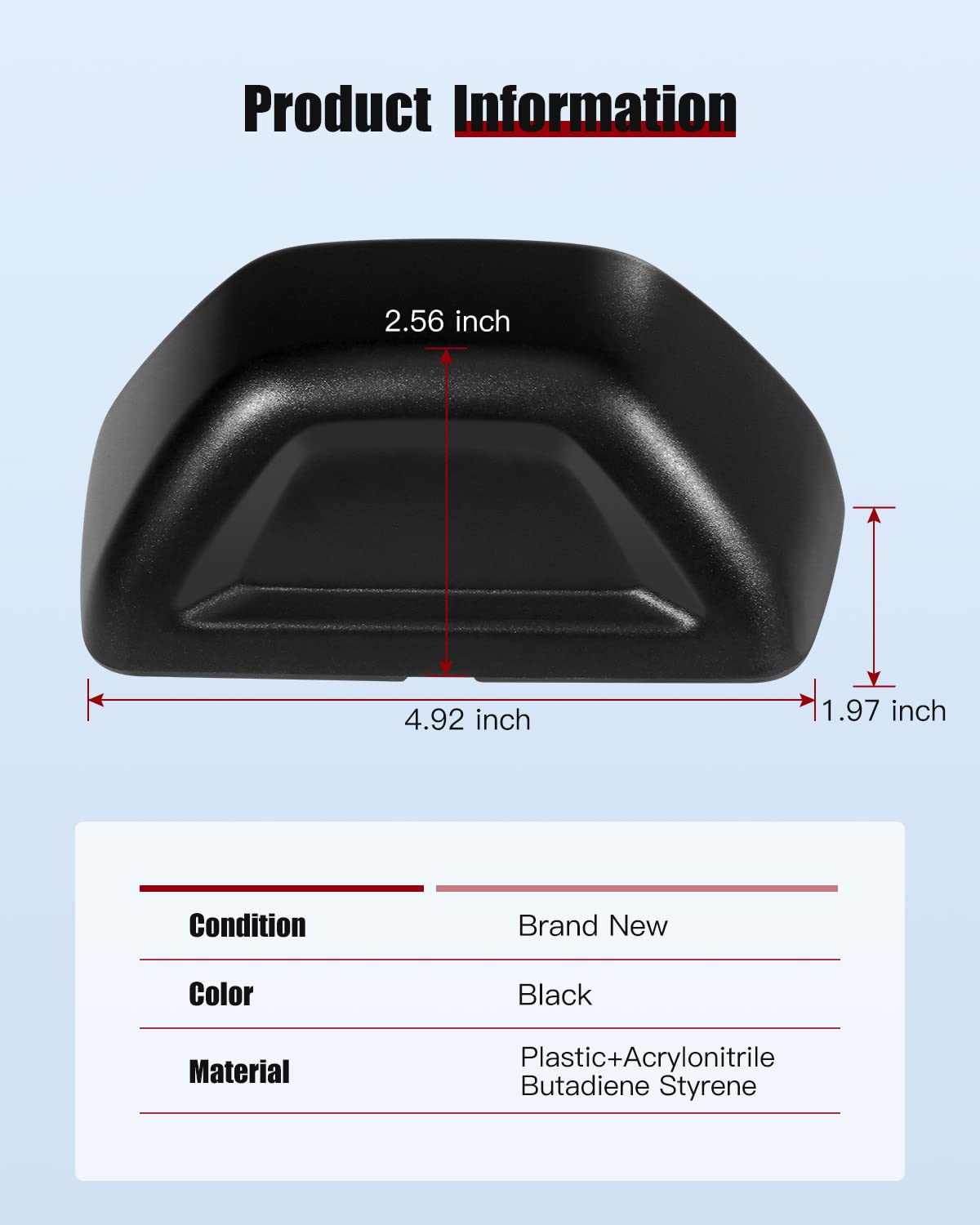 cciyu 1x Black Roof Rack Crossbars End Covers Cargo Rack End Cap Replacement Fit for 2003-2011 for Honda Element Sport Utility 4