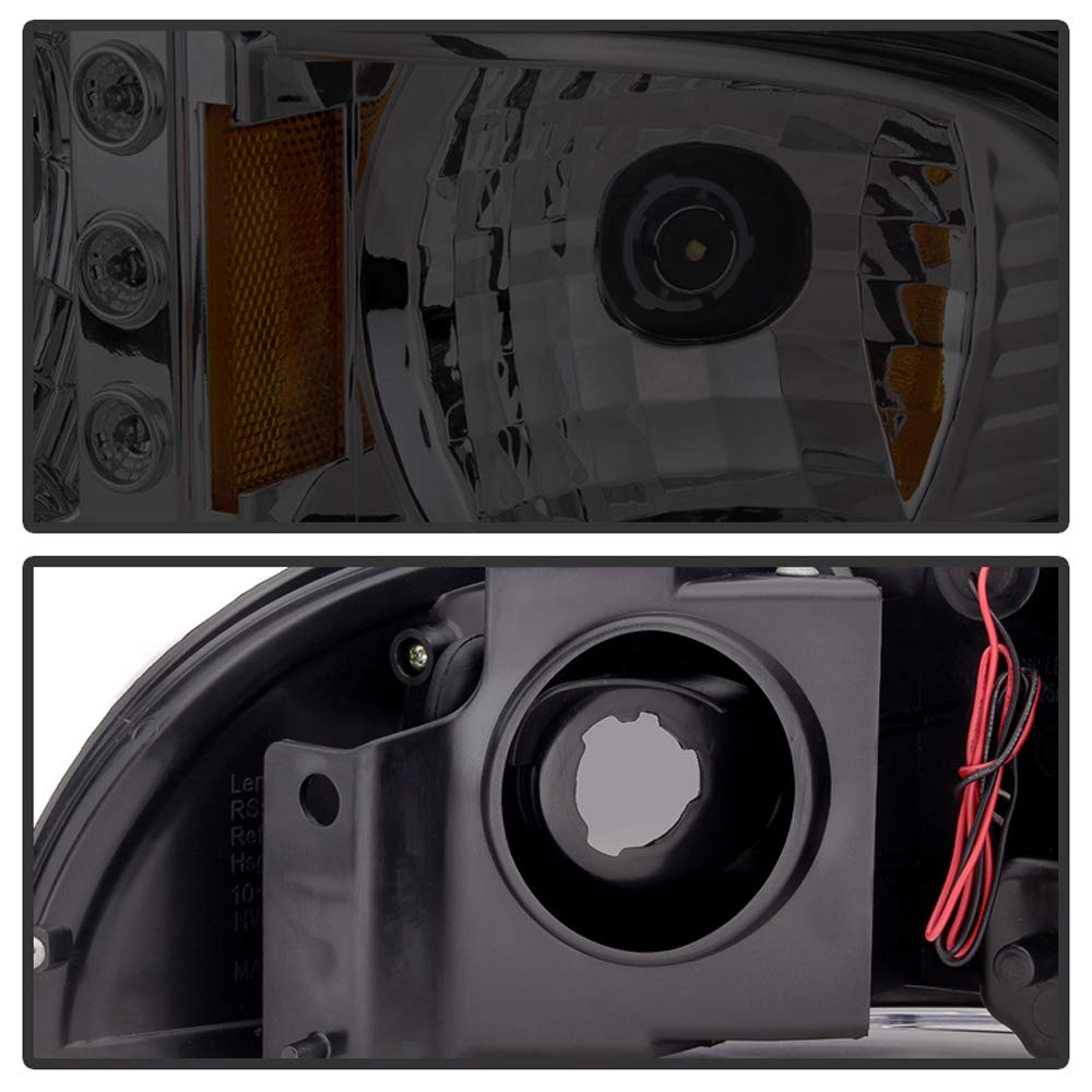 Acanii - For Smoke 1991-1996 Chevy Caprice Impala 2In1 Led Headlights Lights+Corner Signal Lamps Driver & Passenger Side