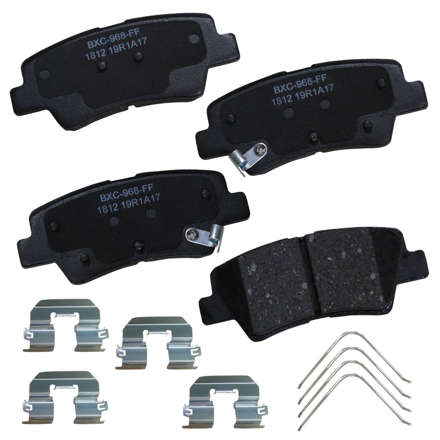Bendix Premium Sbc1812 Ceramic Rear Brake Pads For Select Models Hyundai Accent, Elantra, Elantra Coupe, Ioniq, Venue, Kia Niro,