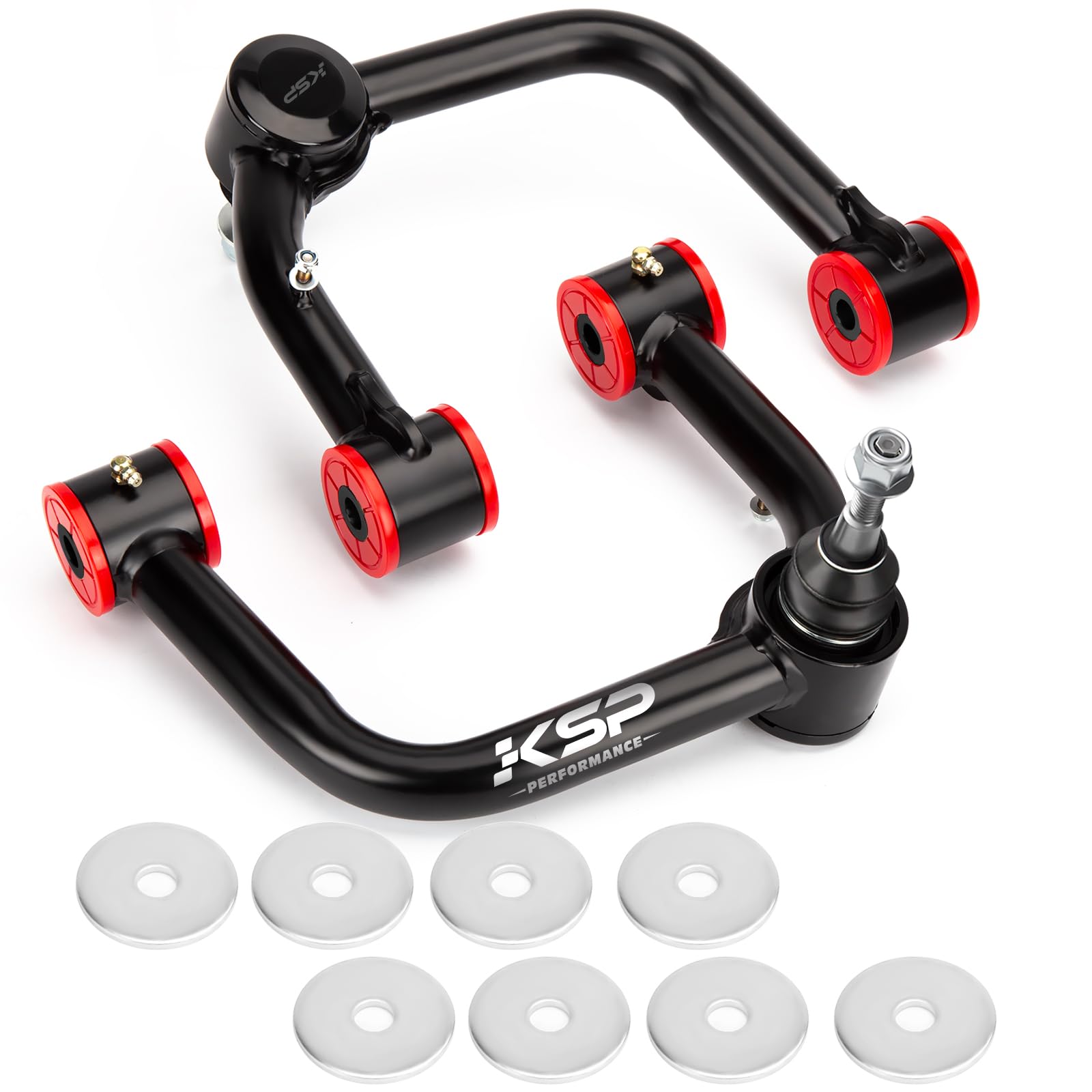 Ksp Front Upper Control Arms For Toyota Prado J120 J150 Fj Cruiser, 2-4 Adjustable Tubular A-Arm Replacement Factory/Stock Suspension Arms After 2-4 Inches Lift For 4Runner Gx Land Cruiser