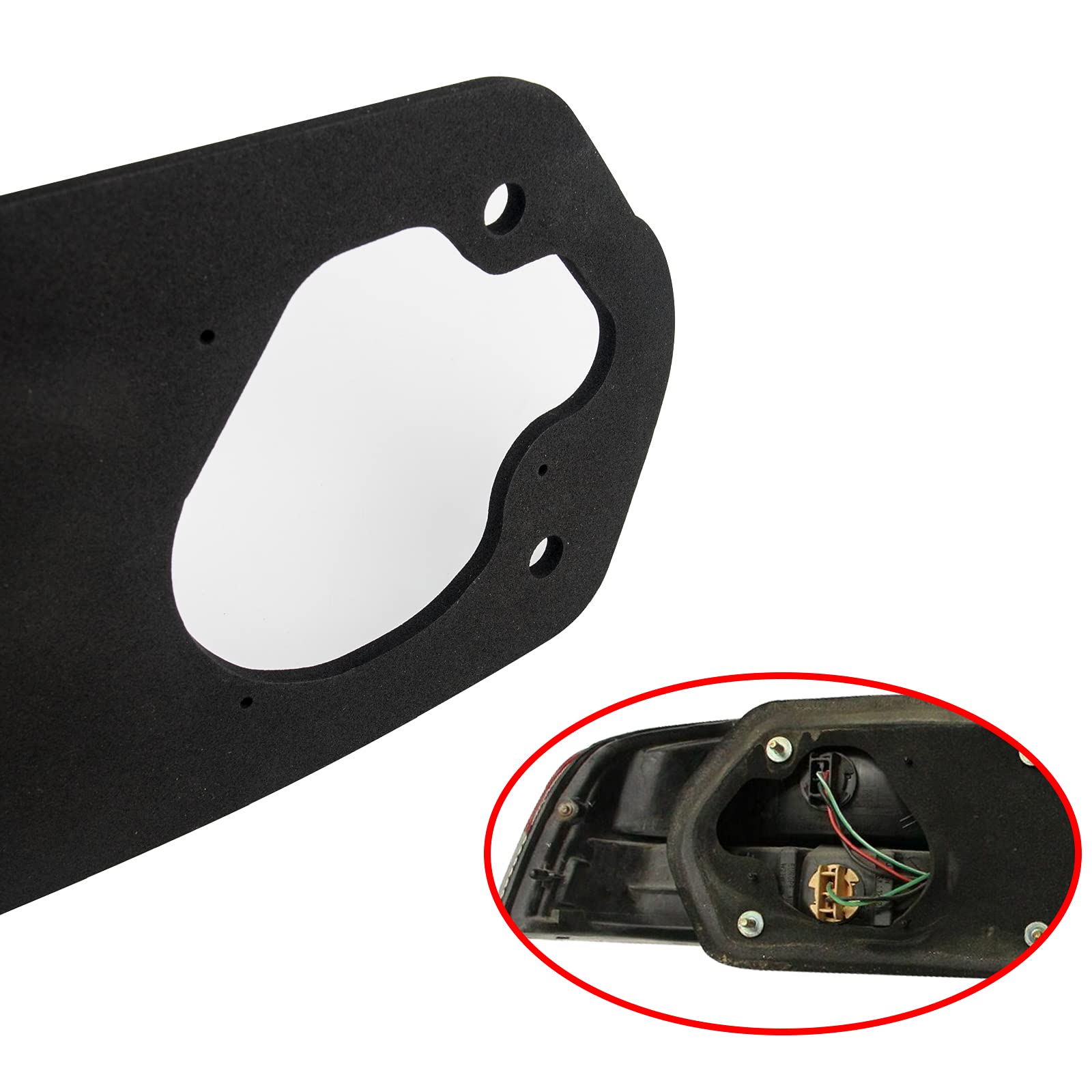 Taillight Gaskets Seals Epdm 1 Pair Compatible With Honda 1994 1995 1996 1997 1998 1999 2000 2001 Acura Integra Gs (Leather), Gs