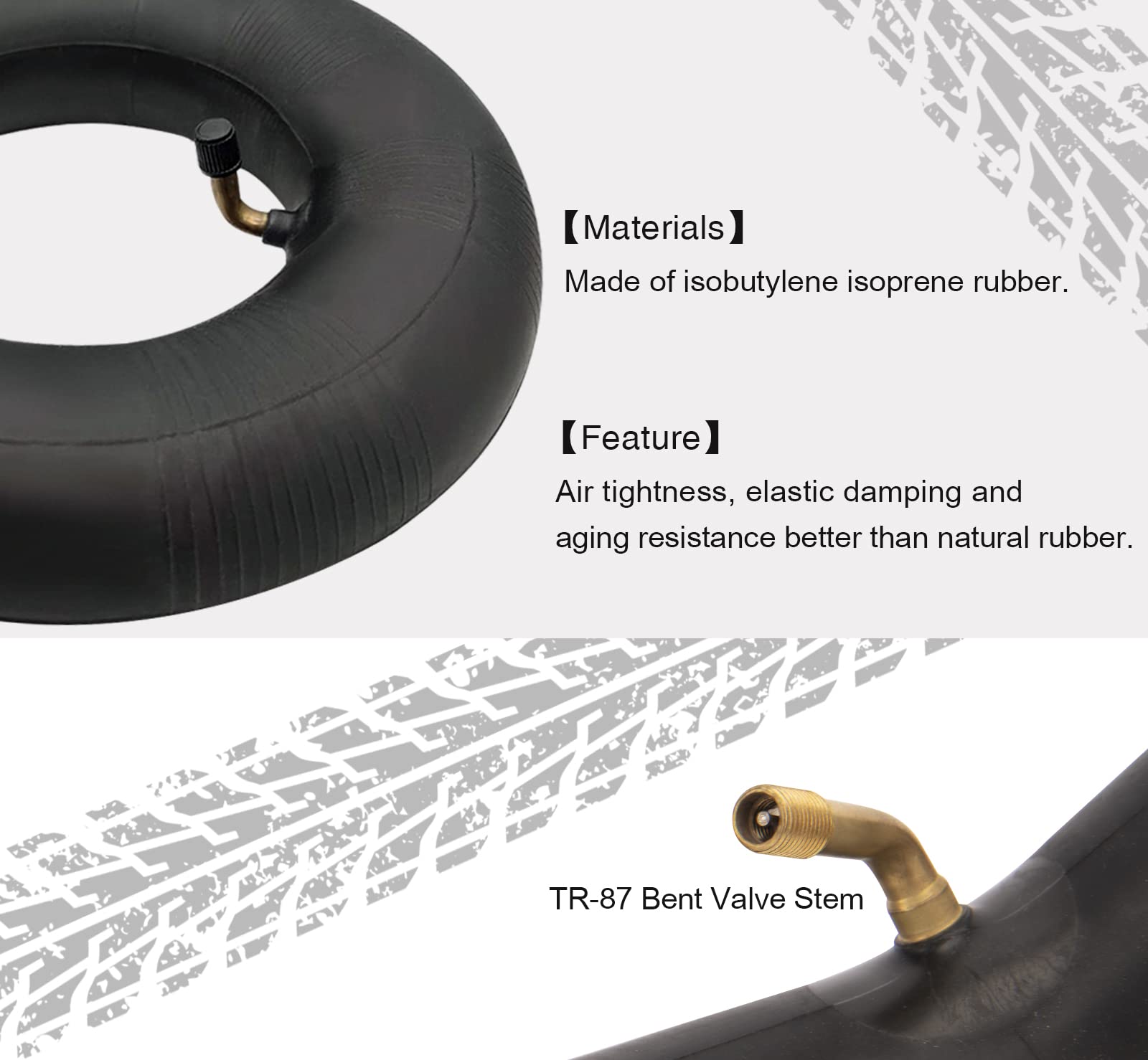 4.10/3.50-4 Inner Tube Tire 4.1/3.5-4 Heavy Duty Replacement Inner Tube For Hand Trucks, Dollies, Wheelbarrows, Tractors, Lawn Mowers, Trailers And More - 4.10 3.50-4 Tire Tube (2-Pack)