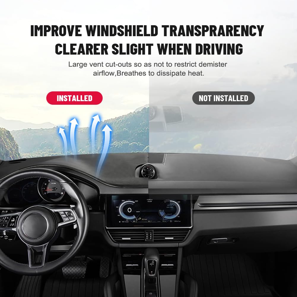 Newsmarts Auto Car Dashboard Cover Mat Pad Custom Fit for HONDA ACCORD 2003-2007