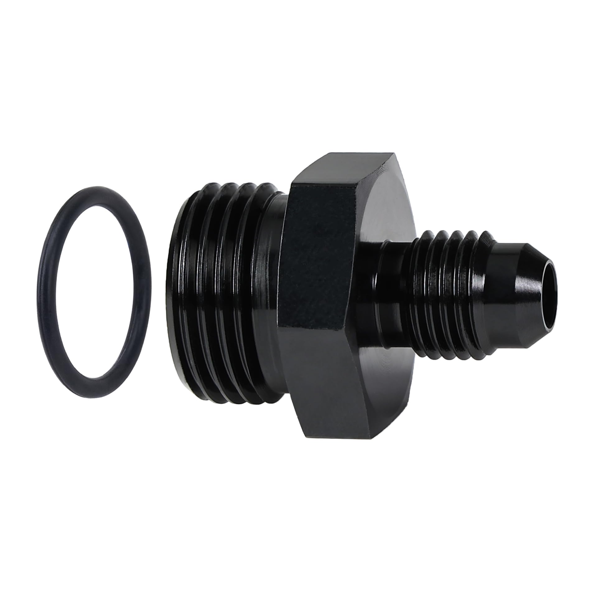 Evil Energy 4An Flare To 8An Orb Male Fuel Rail Adapter Fitting Black 2Pcs