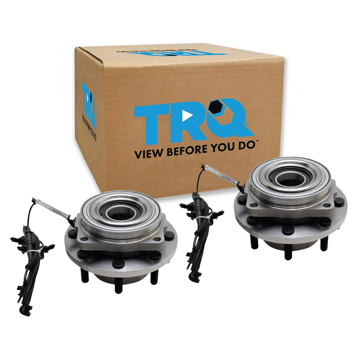 Trq Front Wheel Hub Bearings Assembly Set Compatible With 2017-2022 Ford F-350 Super Duty