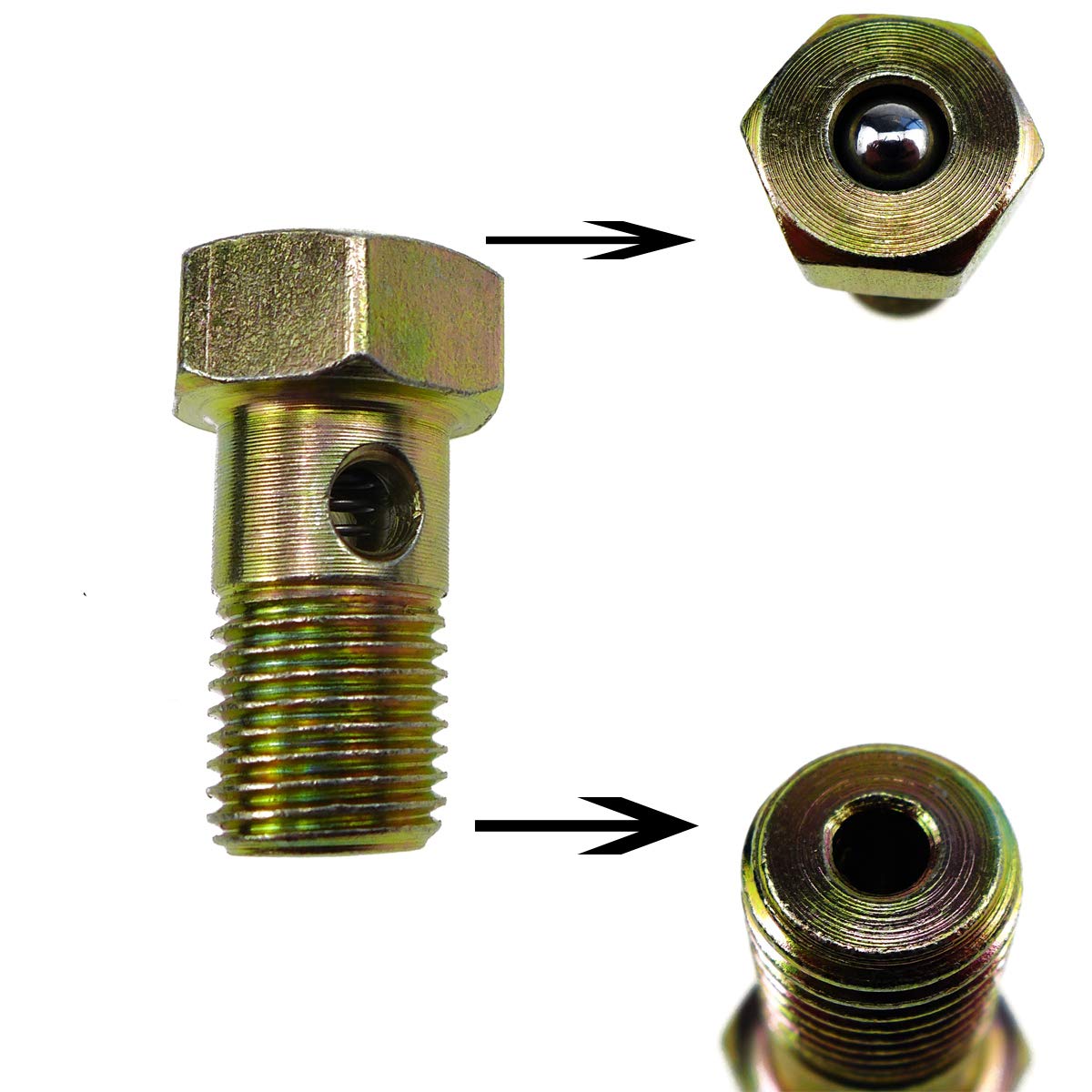 AutoGrills Overflow Valve for Dodge Ram 2500 3500 5.9L Diesel 1994-1998, Injection Pump Overflow Return Valve, 1417413047, 39411