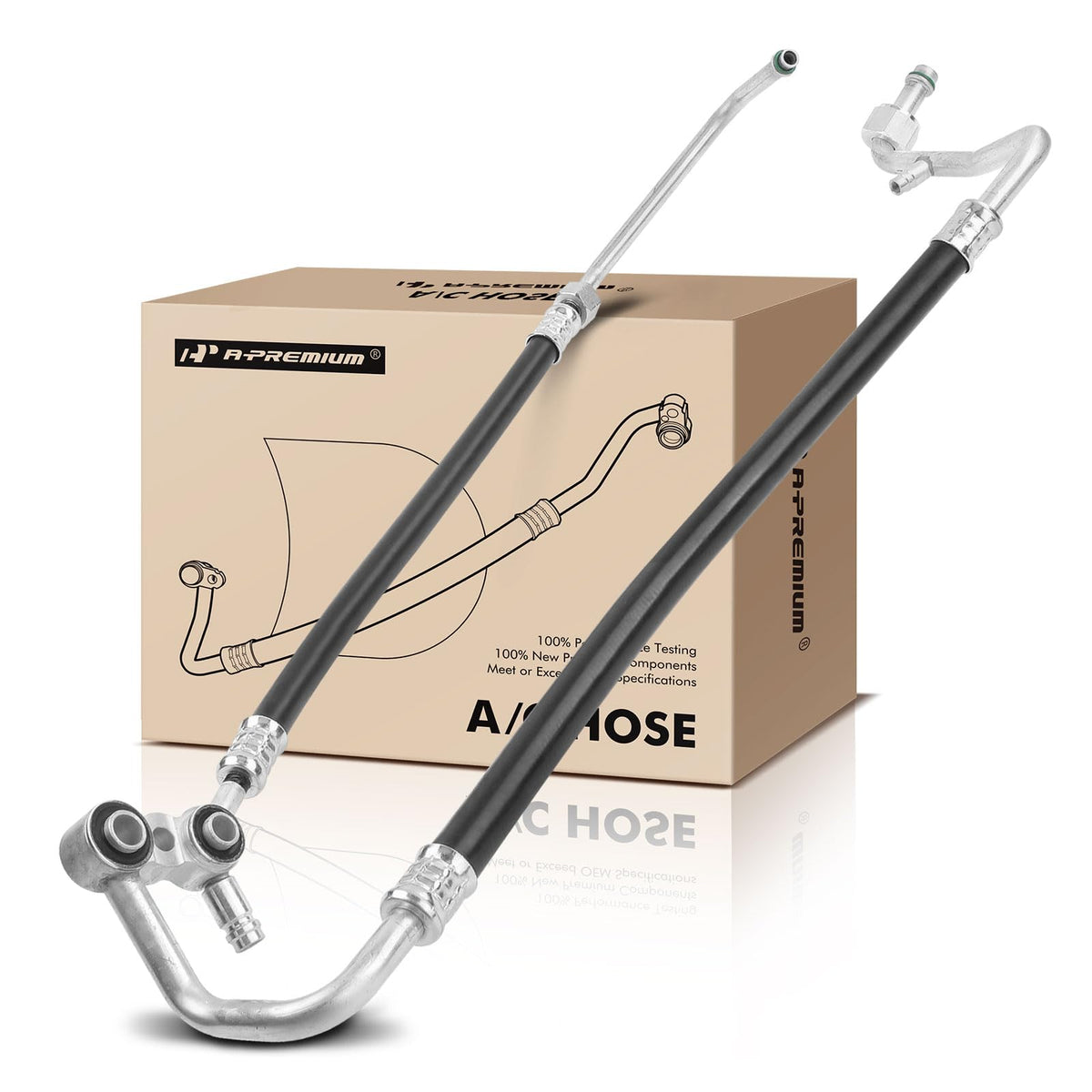 A-Premium A/C Suction and Discharge Line Hose Assembly Compatible with Chevrolet & GMC Models, Tahoe, C1500/C2500/K1500/K2500 Su