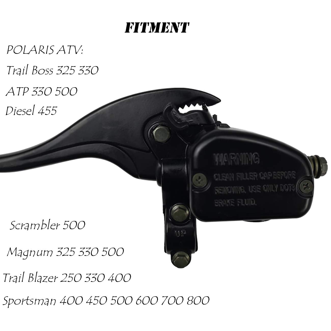 M Mati Left Front Brake Master Cylinder Replacement For Polaris Sportsman 400 450 500 600 700 800 Magnum 325 330 500 Scrambler 500 Atp 330 500 Diesel 455 Trail Blazer 250 330 400 Trail Boss 325 330
