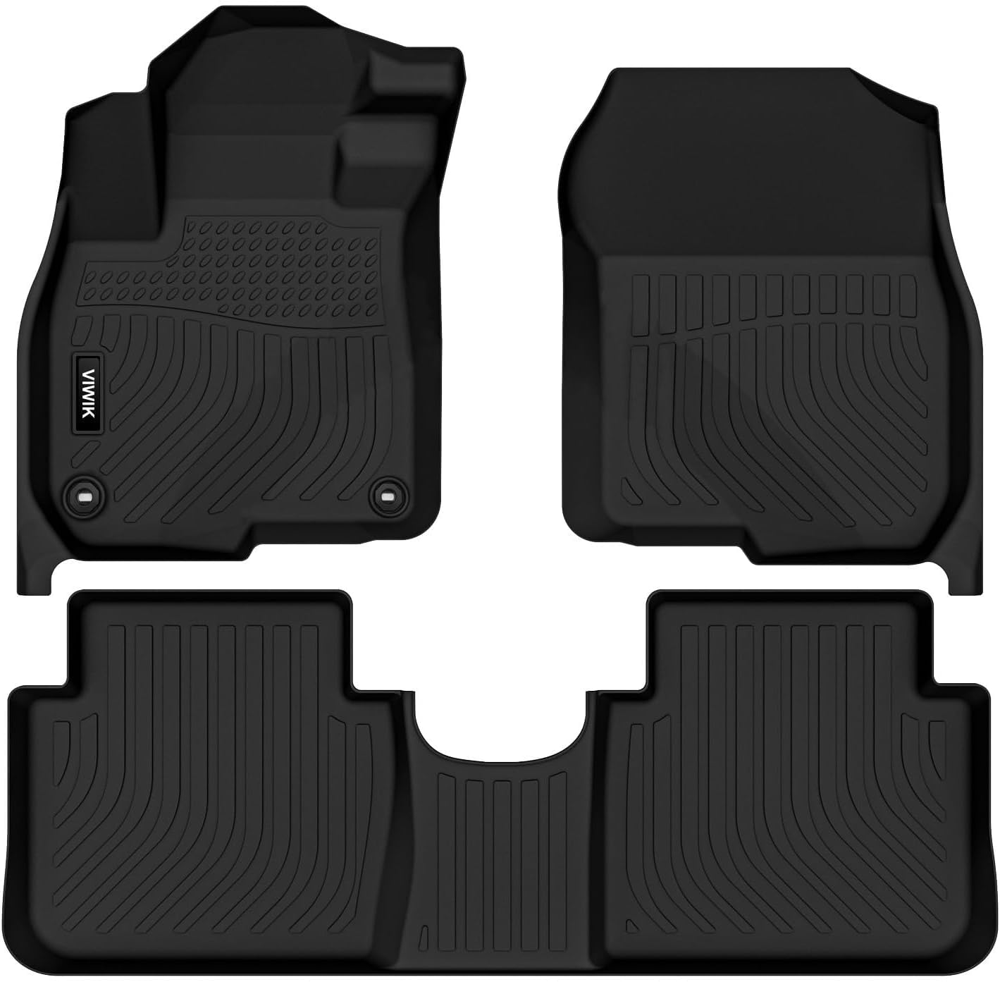 Viwik Floor Mats For Honda Cr-V 2017-2022,All Weather Floor Mats Accessories Tpe Custom Floor Liners 1St & 2Nd Row Black