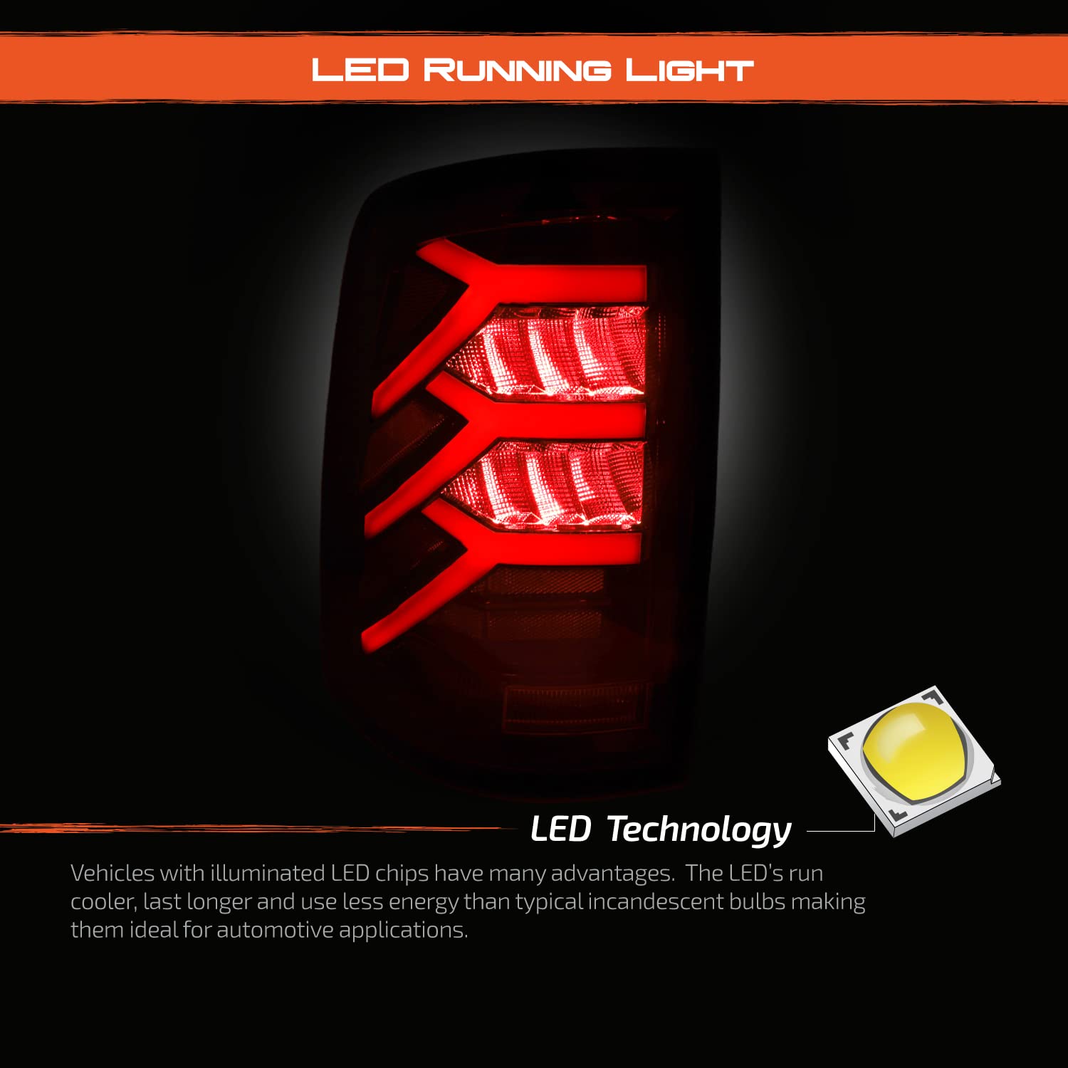 Akkon - Fits 2009-2018 Dodge Ram 1500 2500 3500 Truck 3D Led Black Smoked Tail Lights Pair Driver Left + Passenger Right