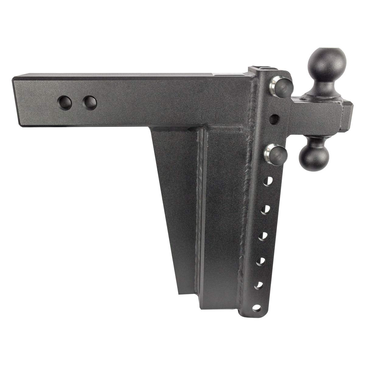 Bulletproof Hitches 3.0'' Adjustable Extreme Duty (36,000Lb Rating) 12'' Drop/Rise Trailer Hitch With 2'' And 2 5/16'' Dual Ball