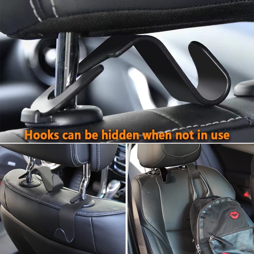 NHHC Car Accessories Muilty-Purpose Car Seat Headrest Hook,Universal Car Organizers and Storage for Handbags,Backpacks,Umbrellas
