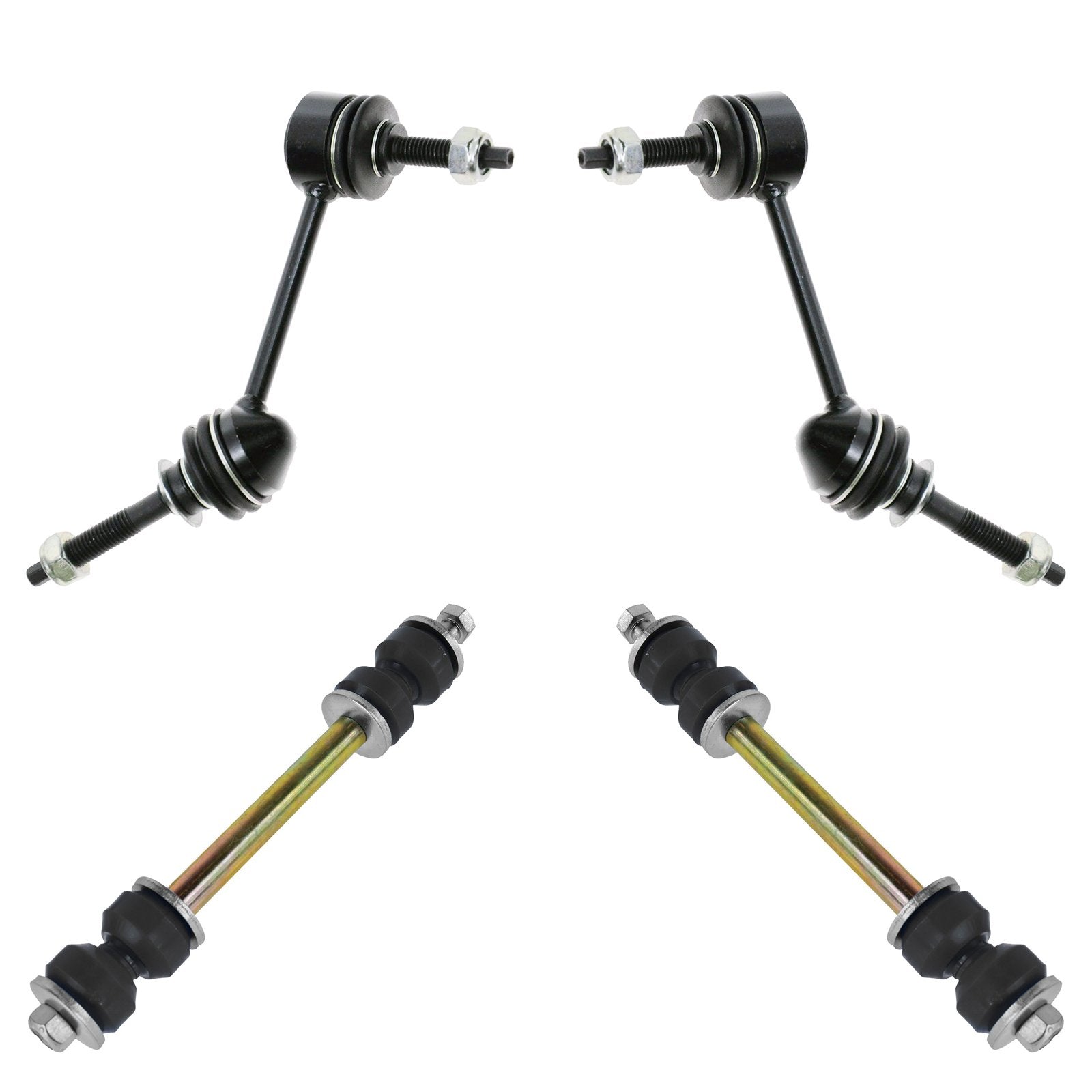 Trq Front & Rear Sway Bar Stabilizer Link Set Compatible With 2003-2011 Ford Crown Victoria Lincoln Town Car Mercury Grand Marqu