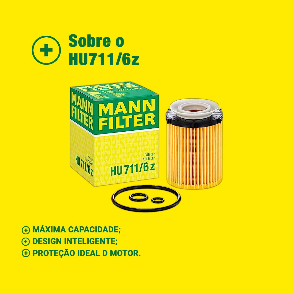 Mann Hu 711/6Z Engine Oil Filter
