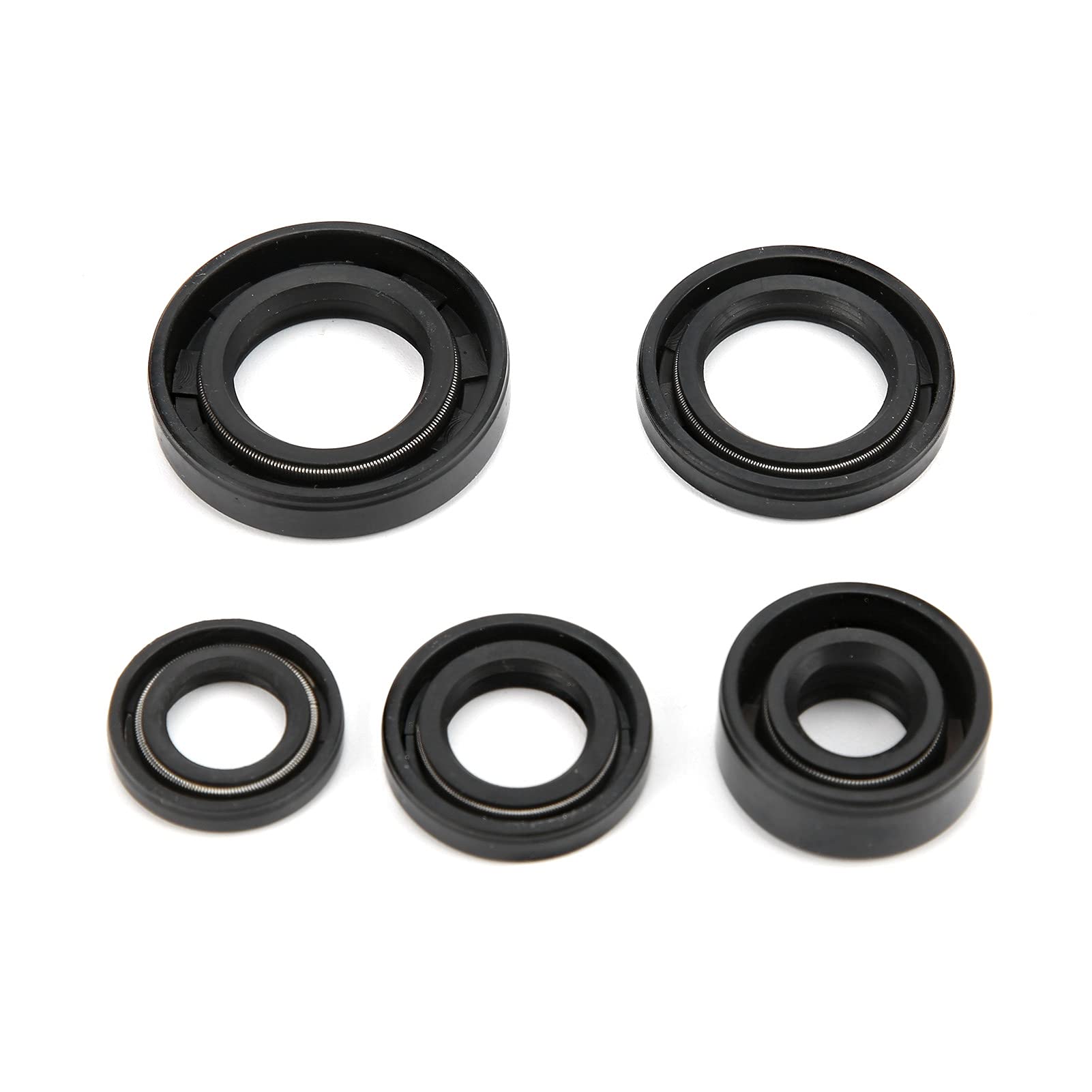 5Pcs Engine Oil Seals, Engine Oil Seal Set Kit Accessory For Pit Pro Trail Quad Dirt Bike Atv