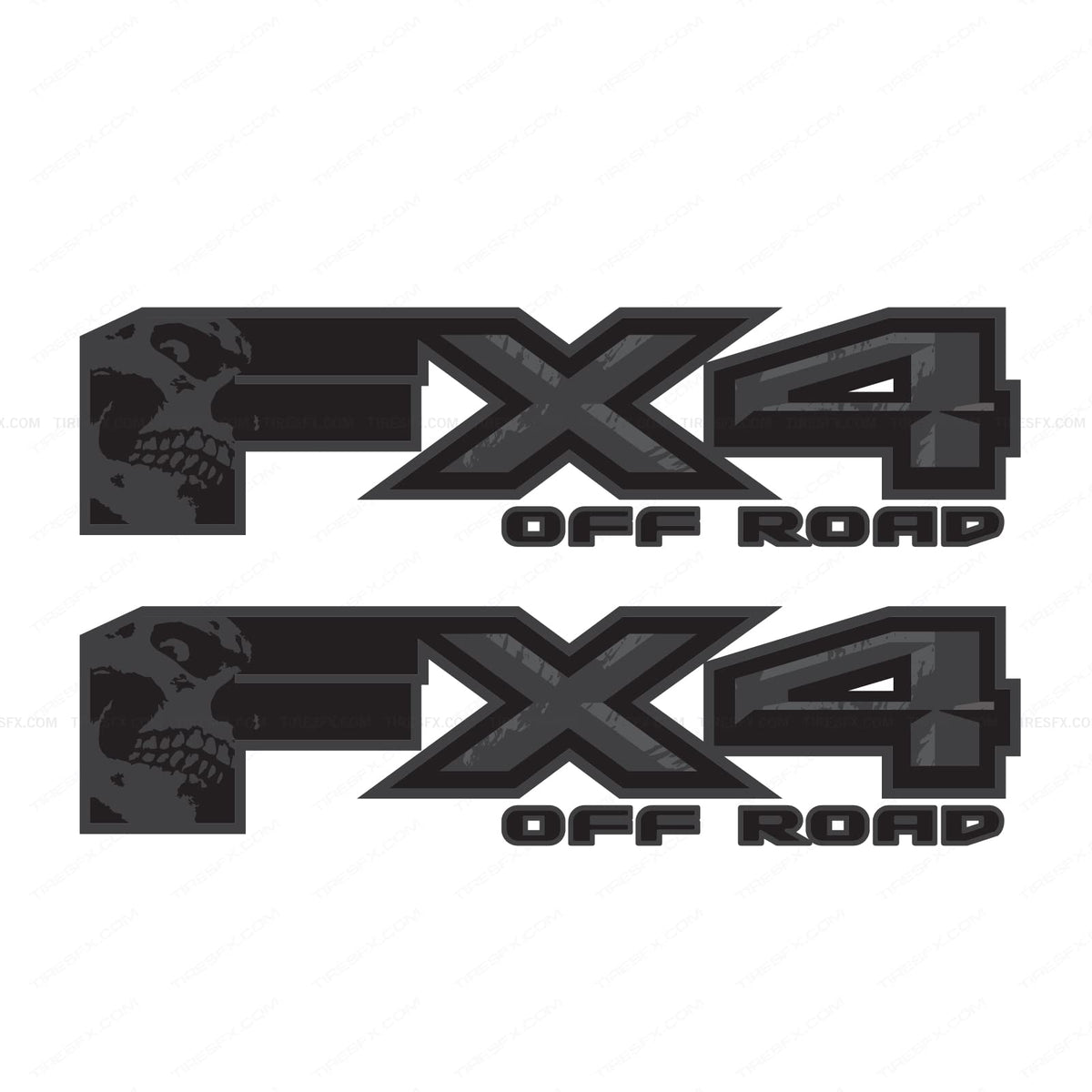 Fx4 Off Road Decal Replacement Sticker F 150 Bedside Emblem For 4X4 Truck Super Duty (Fx4 Off Road Decal Skull)