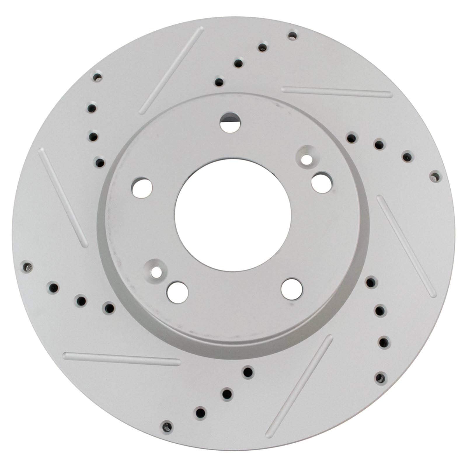 Trq Front Performance Brake Rotor Drilled Slotted Pair For 2007-2010 Magentis / 2006-2010 Optima / 2006-2010 Sonata / 2005-2011