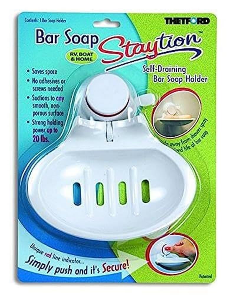 Thetford Staytion Bar Soap Suction Holder for RV - Marine - Home use - Thetford - 36668