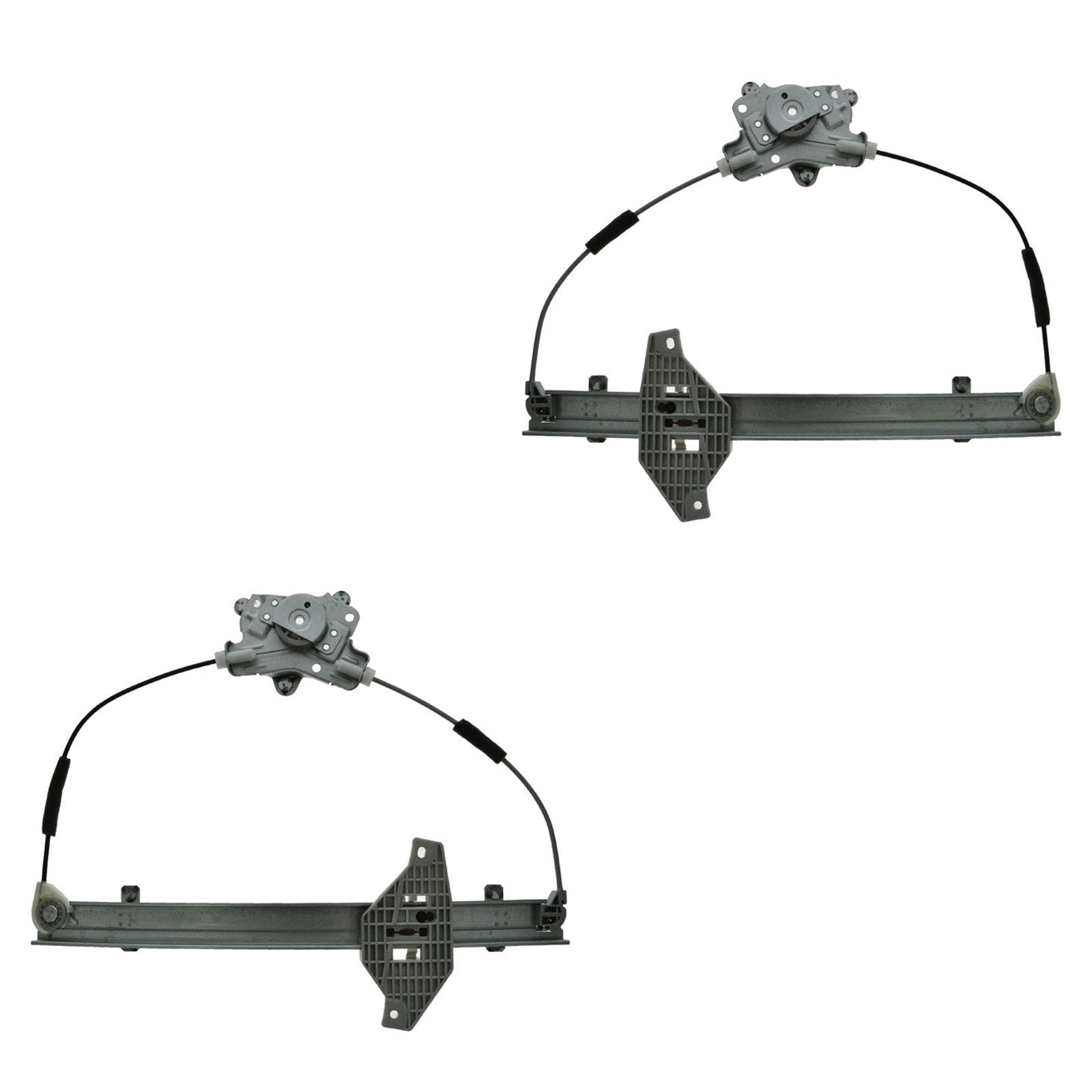 Trq Driver & Passenger Side Power Window Regulator Set Compatible With 2000-2005 Hyundai Accent Hy1350120 Hy1351120