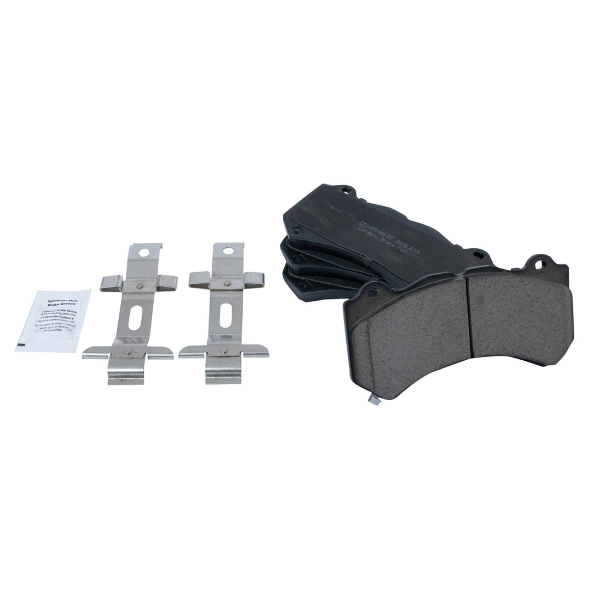 TRQ Front Posi Ceramic Brake Pad Kit Set Compatible with 2016-2018 ATS / 2012-2018 Camaro / 2015-2018 Challenger / 2015-2018 Cha