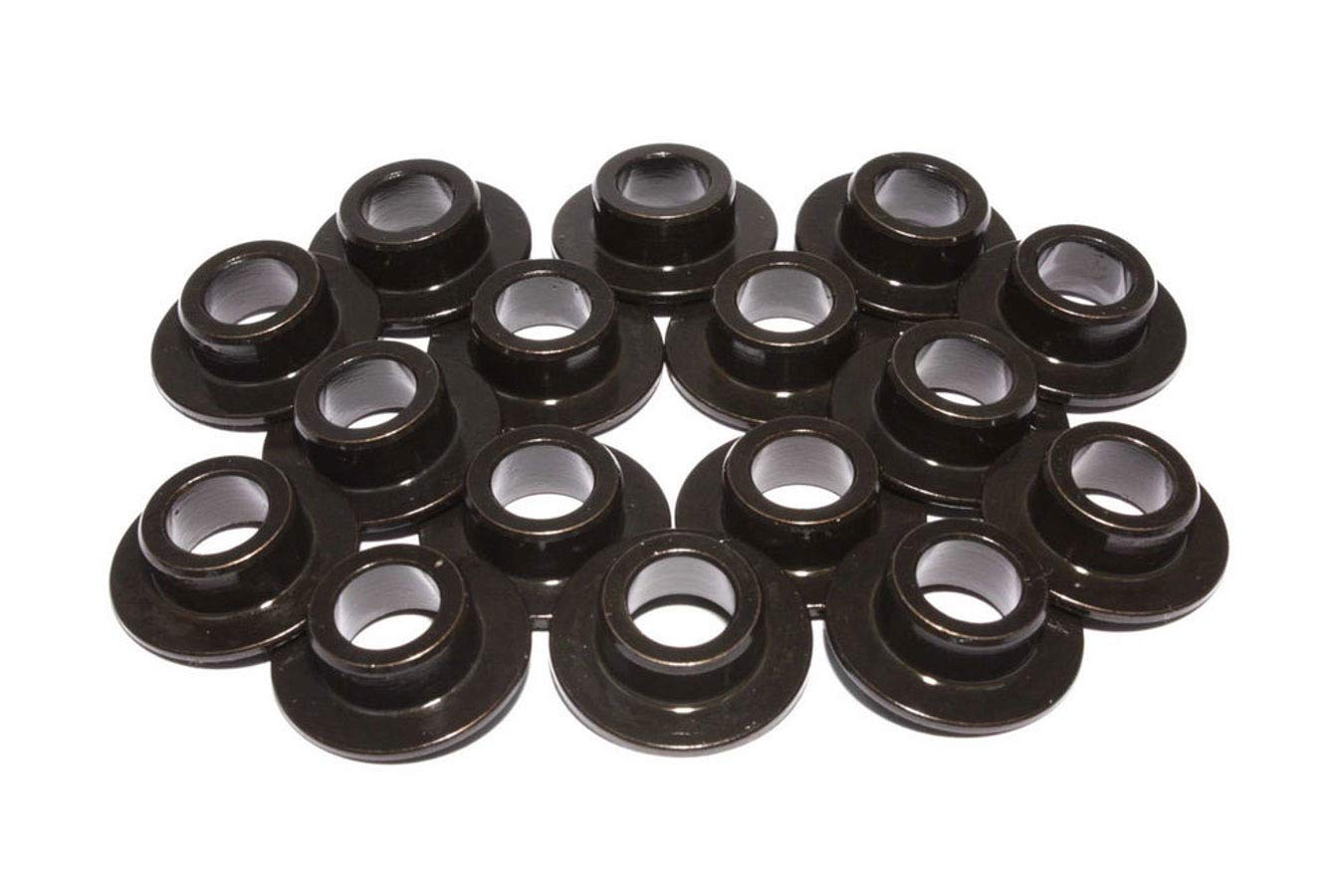 Comp Cams 787-16 7 Degree Steel Retainer Set Of 16 11/32'' Valve W/ 26915/26918 Beehive Springs, Black