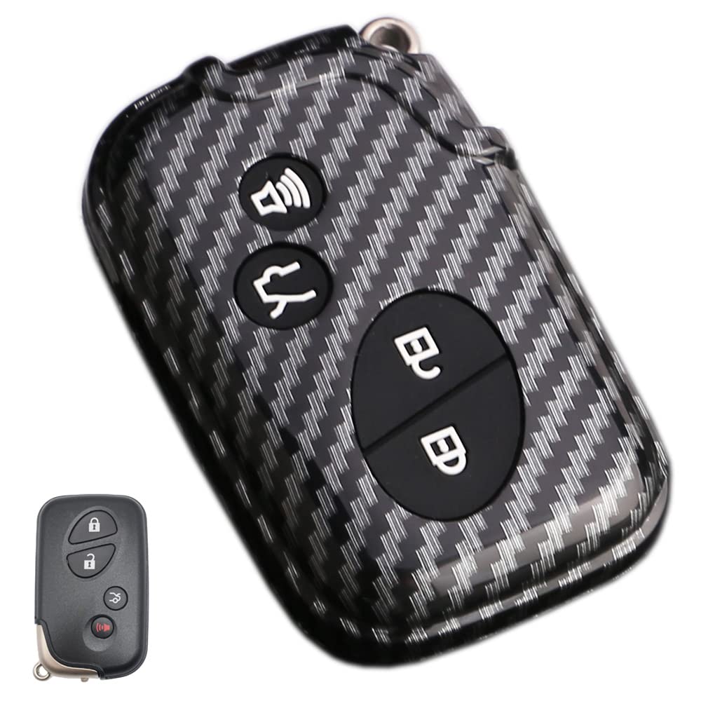 Horande ABS Carbon Fibre Protector Key Fob Cover Case fit for Lexus ES350 GS300 GS350 GS430 GS450h ISC IS250 IS350 LS460 LS600h 