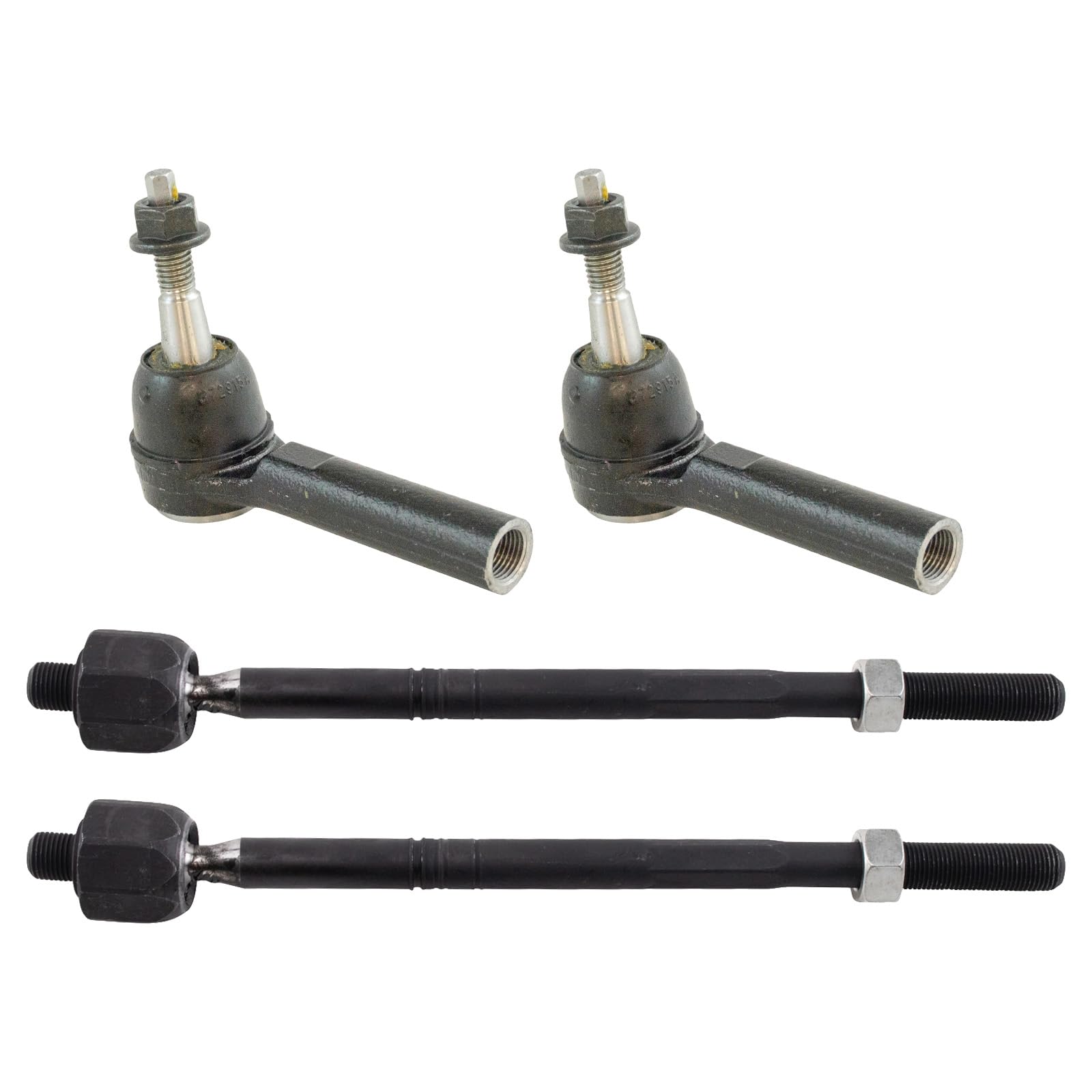 Trq Front Tie Rod Set Compatible With 2012-2015 Buick Lacrosse 2013-2017 Regal 2013-2014 Chevrolet Malibu 2016 Malibu Limited