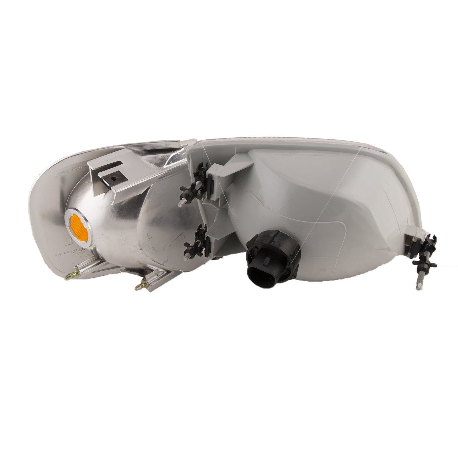 Headlightsdepot Chrome Housing Halogen Headlights 4Pc Set With Corners Compatible With Ford Expedition F-150 Heritage Includes L