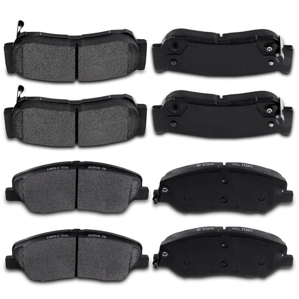 Eccpp D1297-8414 D1202-8322 Rear & Front Ceramic Disc Brake Pad Set Fit For Hyundai Santa Fe 2007-2009