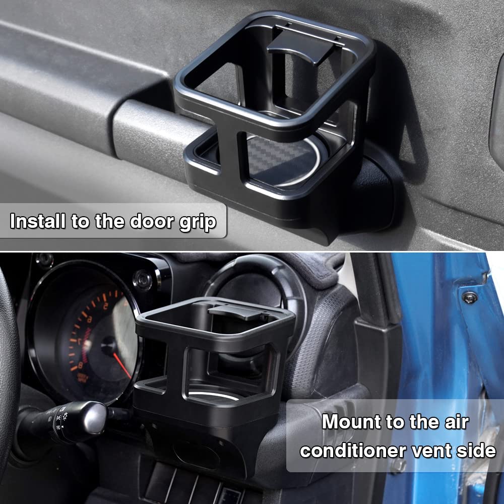 Autorder Custom Fit For Interior Accessories Suzuki Jimny 2019-2025 Jb64 Jb74 Water Cup Holder Mount Bracket Drinkes Support