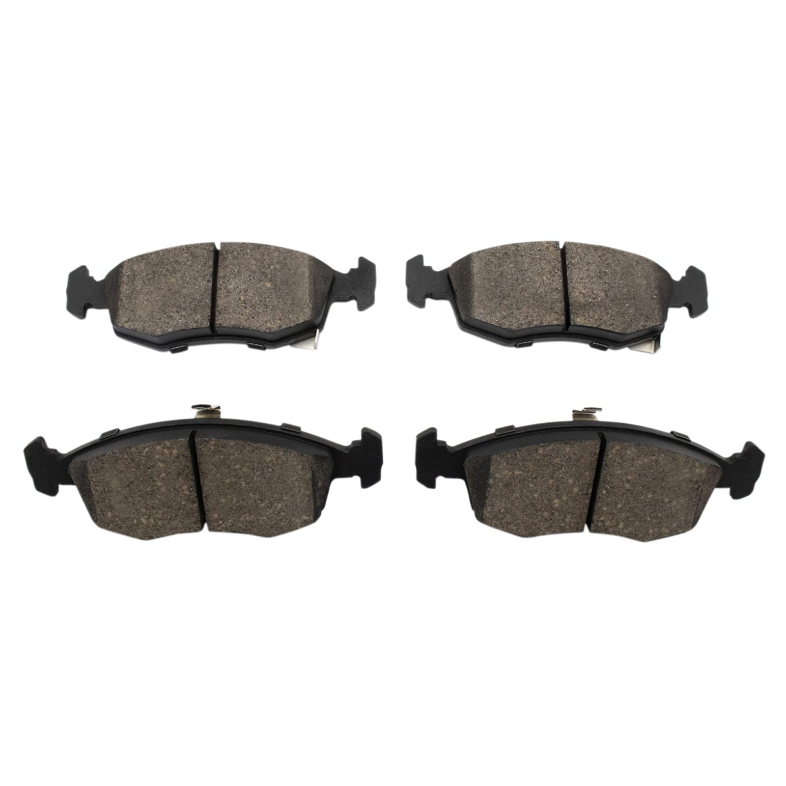 TRQ Front Brake Pads Ceramic Compatible with 2012-2017 Fiat 500