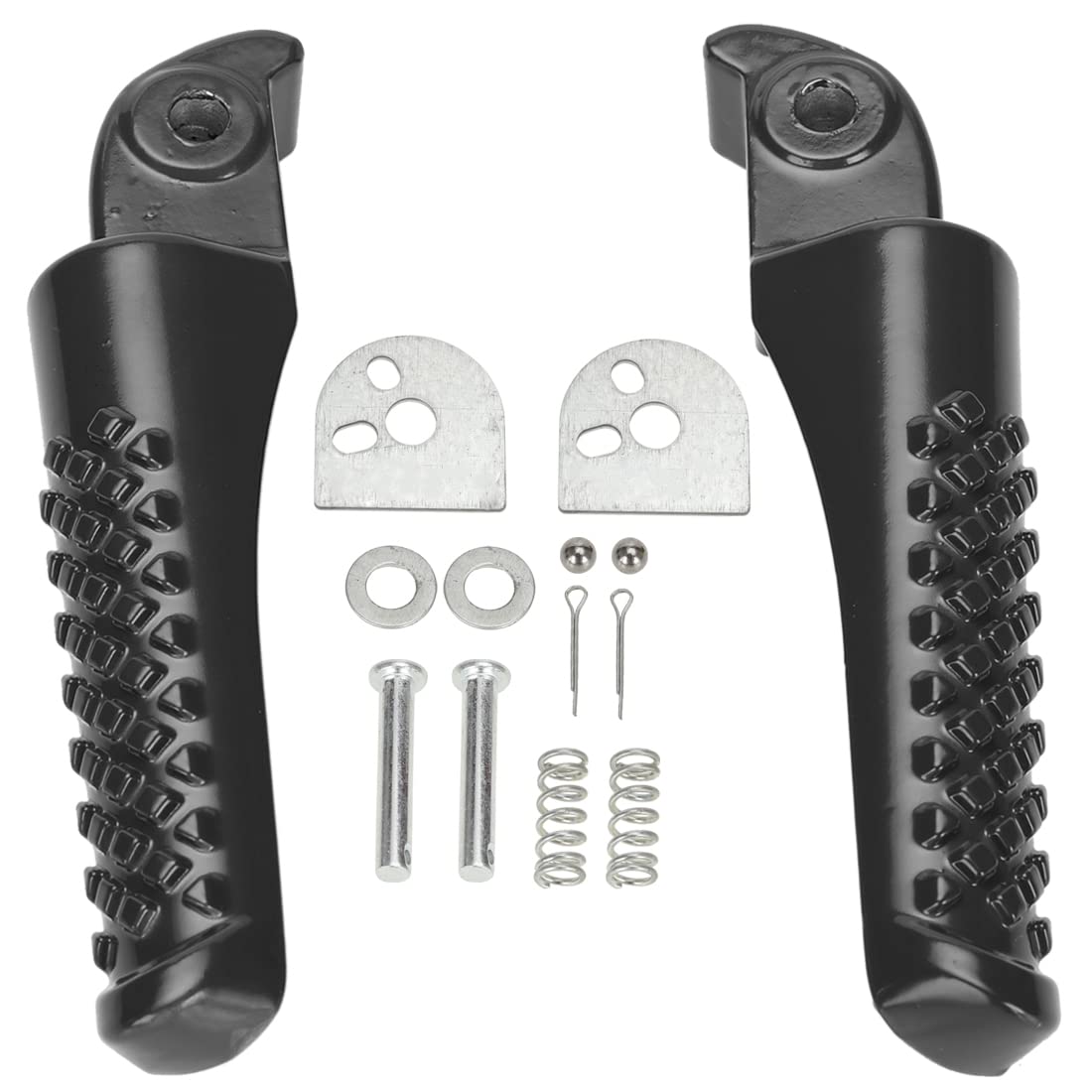Yoxufa Mini Bike Foot Pegs Foot Rest Kit For Coleman Mini Bike Ct200U Trail 200 Ct200U-Ex Bt200X Ct100U Cc100X 97Cc 100Cc 3.0Hp 196Cc 200Cc 6.5Hp Powersports Parts Black